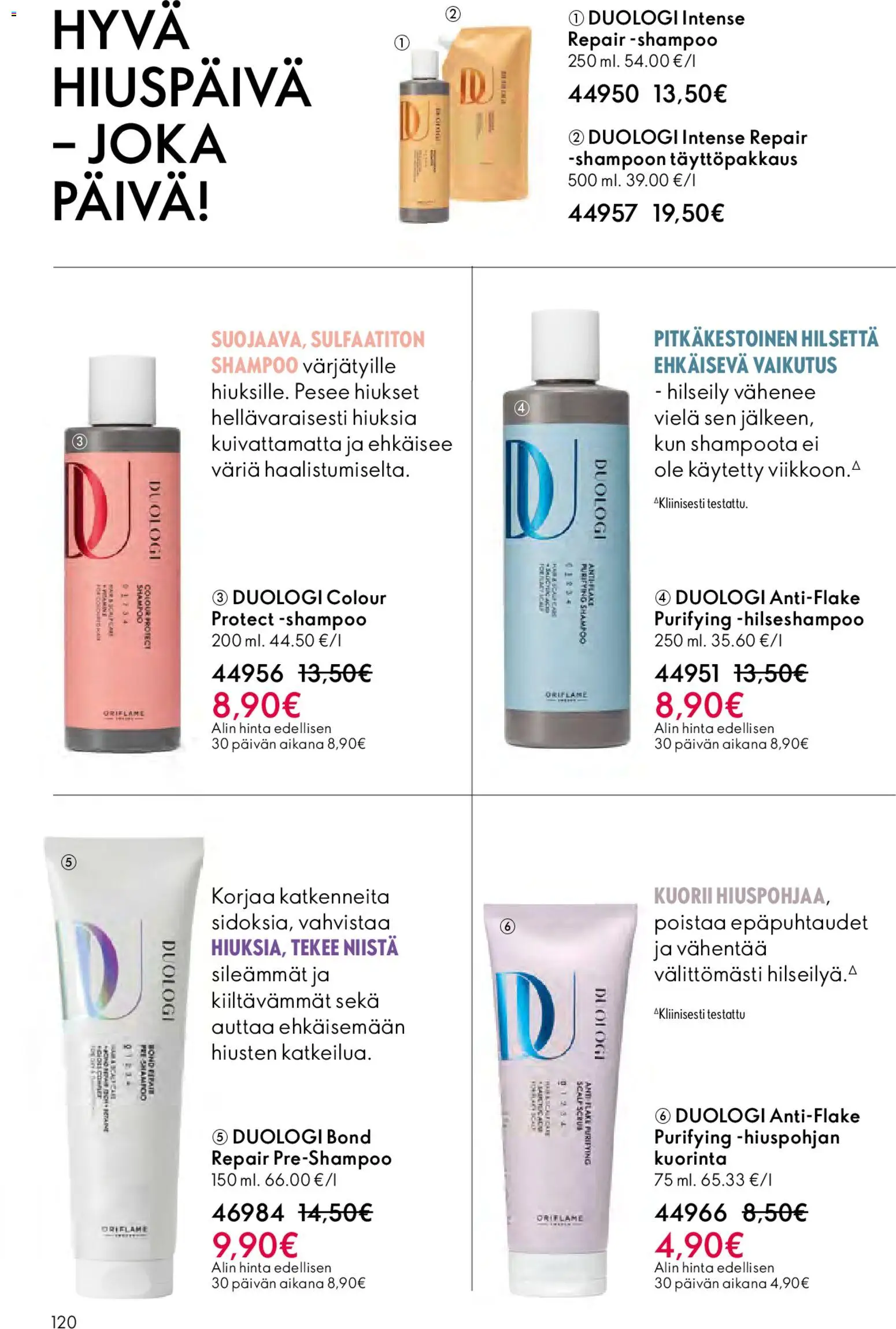 Oriflame - Esite 05 – voimassa 01.04.2026 alkaen | Sivu: 120 | Tuotteet: Shampoo, Kuorinta