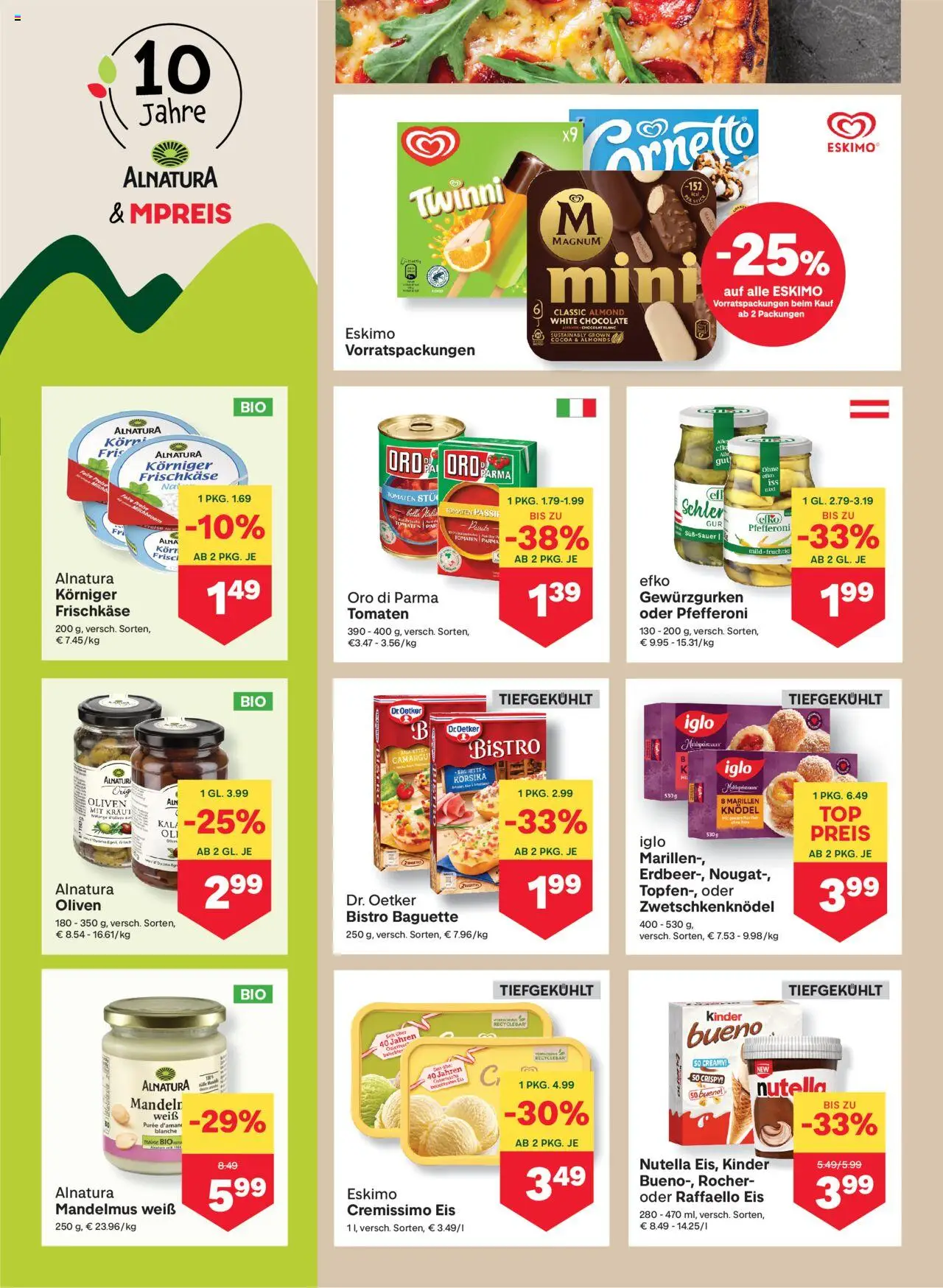 MPREIS Dellach im Drautal gültig ab 31.07.2025 | Seite: 6 | Produkte: Eis, Kraut, Jääkaappipakastin, Tomaten