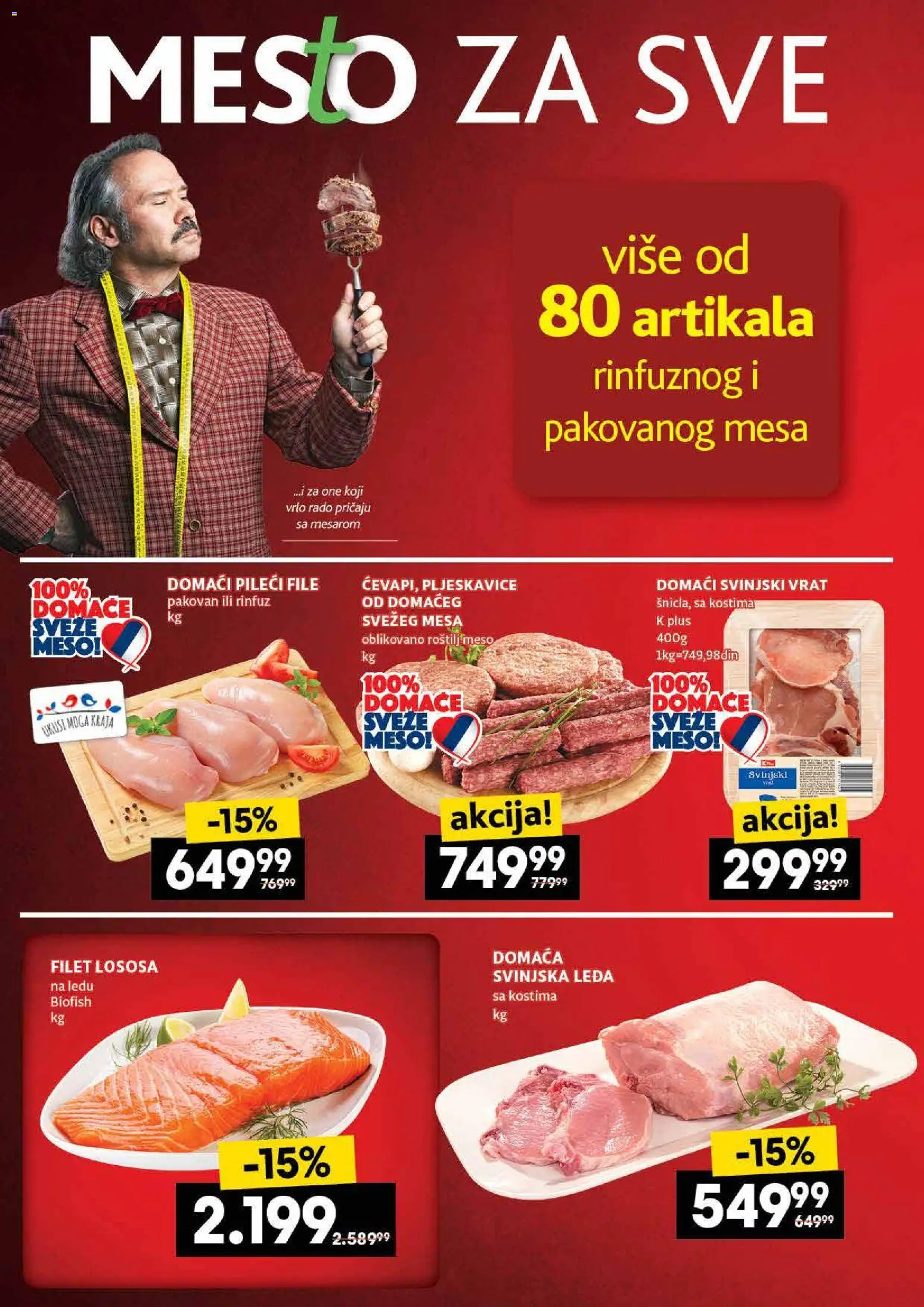 Idea katalog - važi od 27.11.2025 | Strana: 4 | Proizvode: Pljeskavice, Svinjski vrat, Roštilj meso, Roštilj