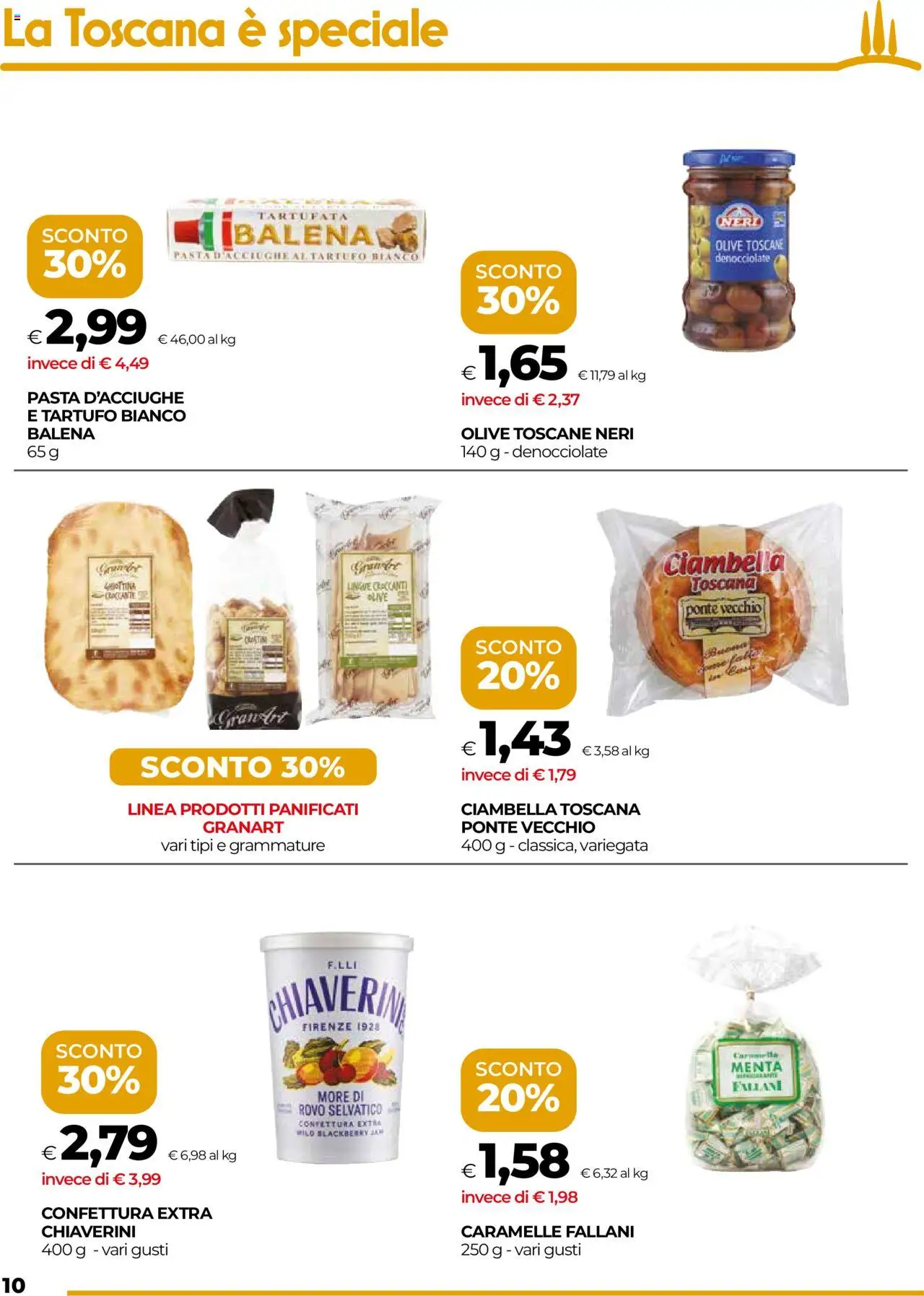 Volantino COOP del 22.05.2025 | Pagina: 10 | Prodotti: Caramelle, Olive, Pasta, Menta