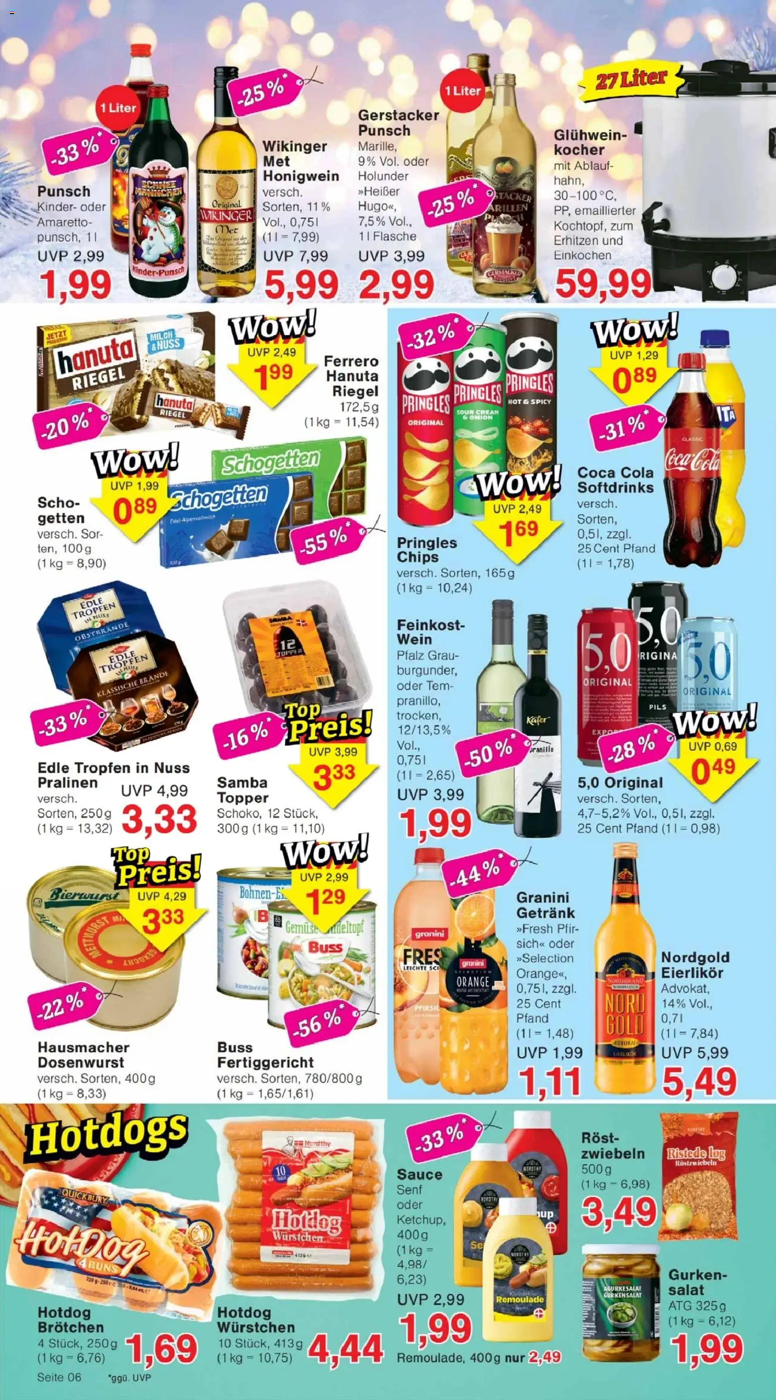 Jawoll Prospekt – gültig ab 24.11.2025 | Seite: 6 | Produkte: Milch, Zwiebeln, Granini, Salat