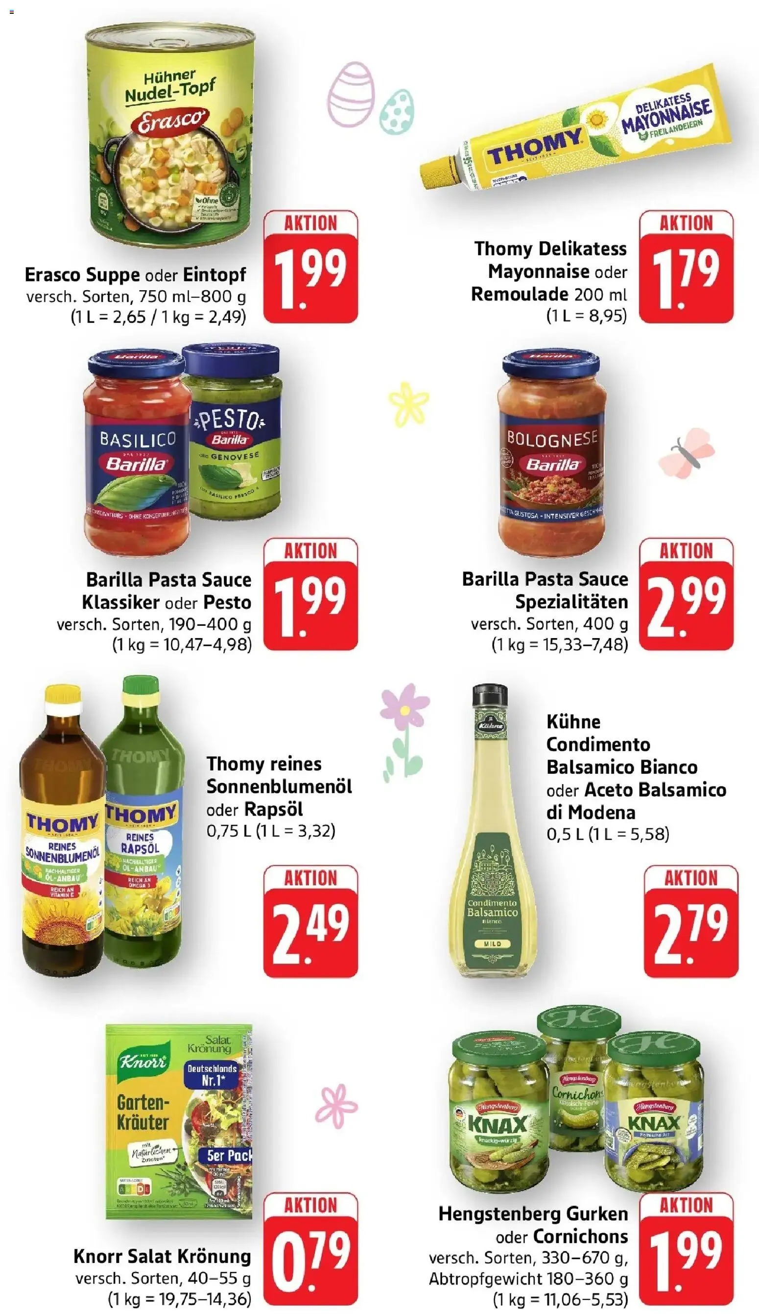 Angebote – gültig ab 23.03.2026 | Seite: 7 | Produkte: Balsamico, Rapsöl, Knorr, Pasta
