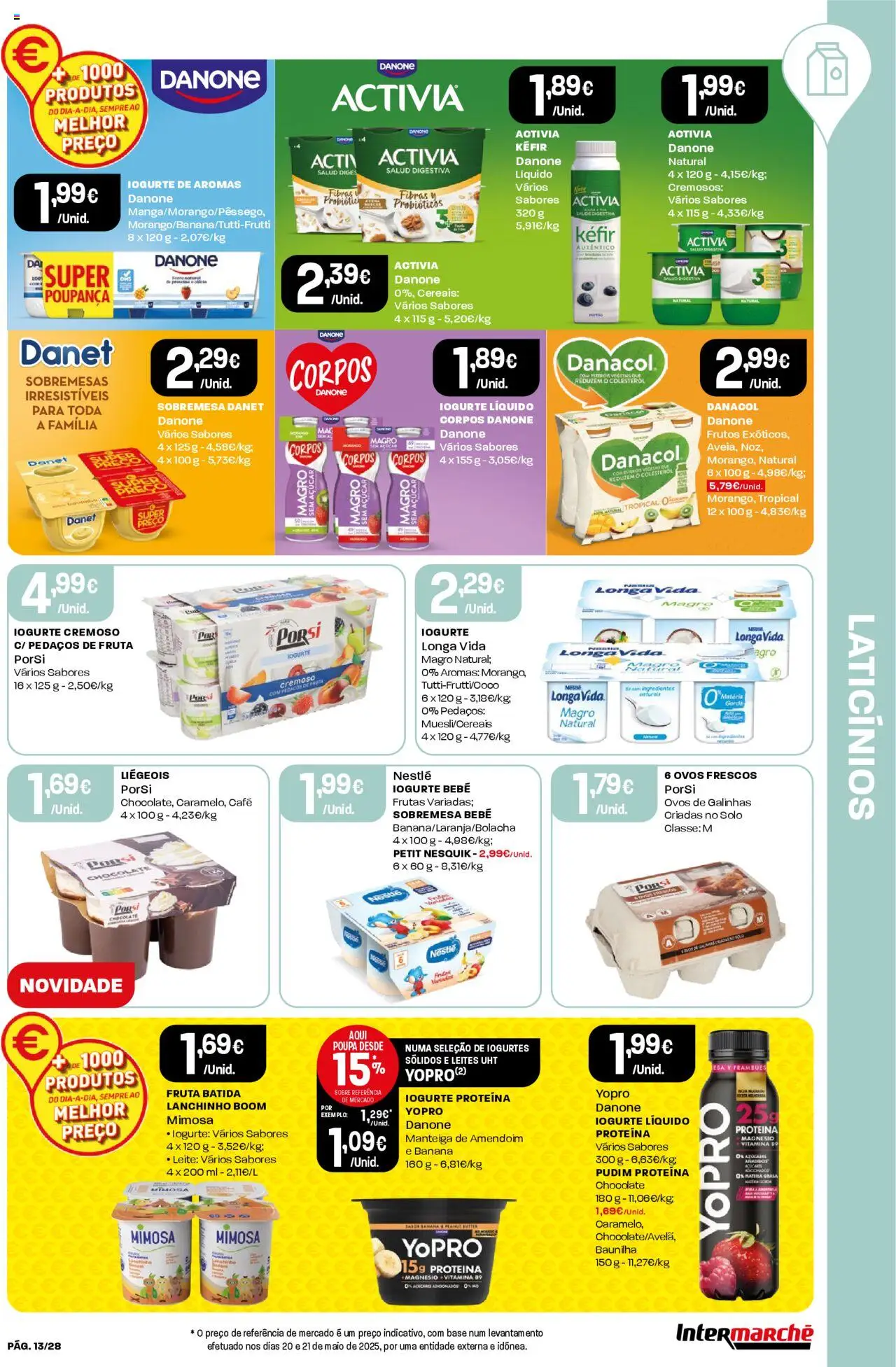 Intermarché folheto │ válido de 26.06.2025 | Página: 13 | Produtos: Banana, Iogurtes, Iogurte, Chocolate