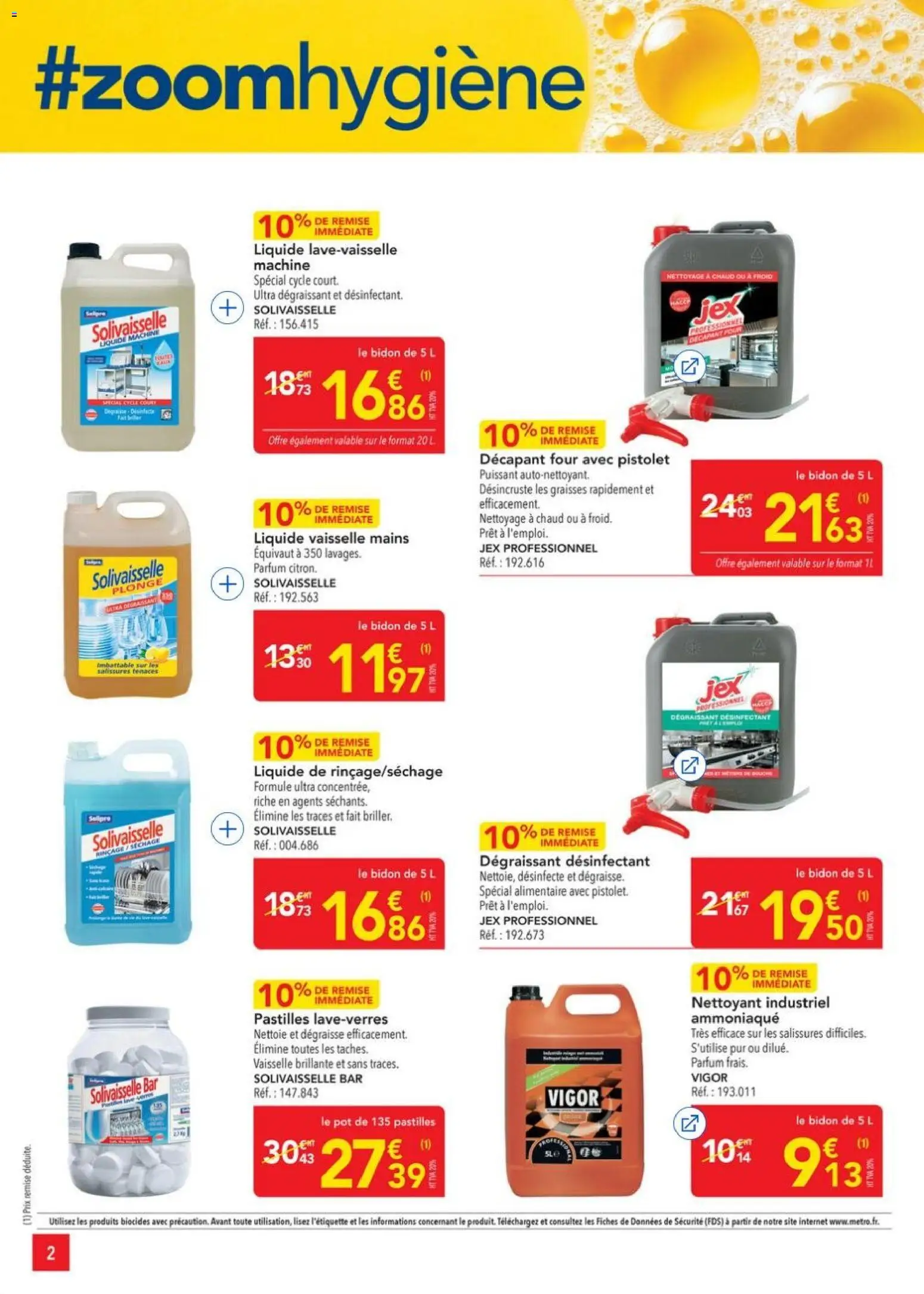 {H1} | Page: 2 | Produits: Four, Parfum, Liquide vaisselle