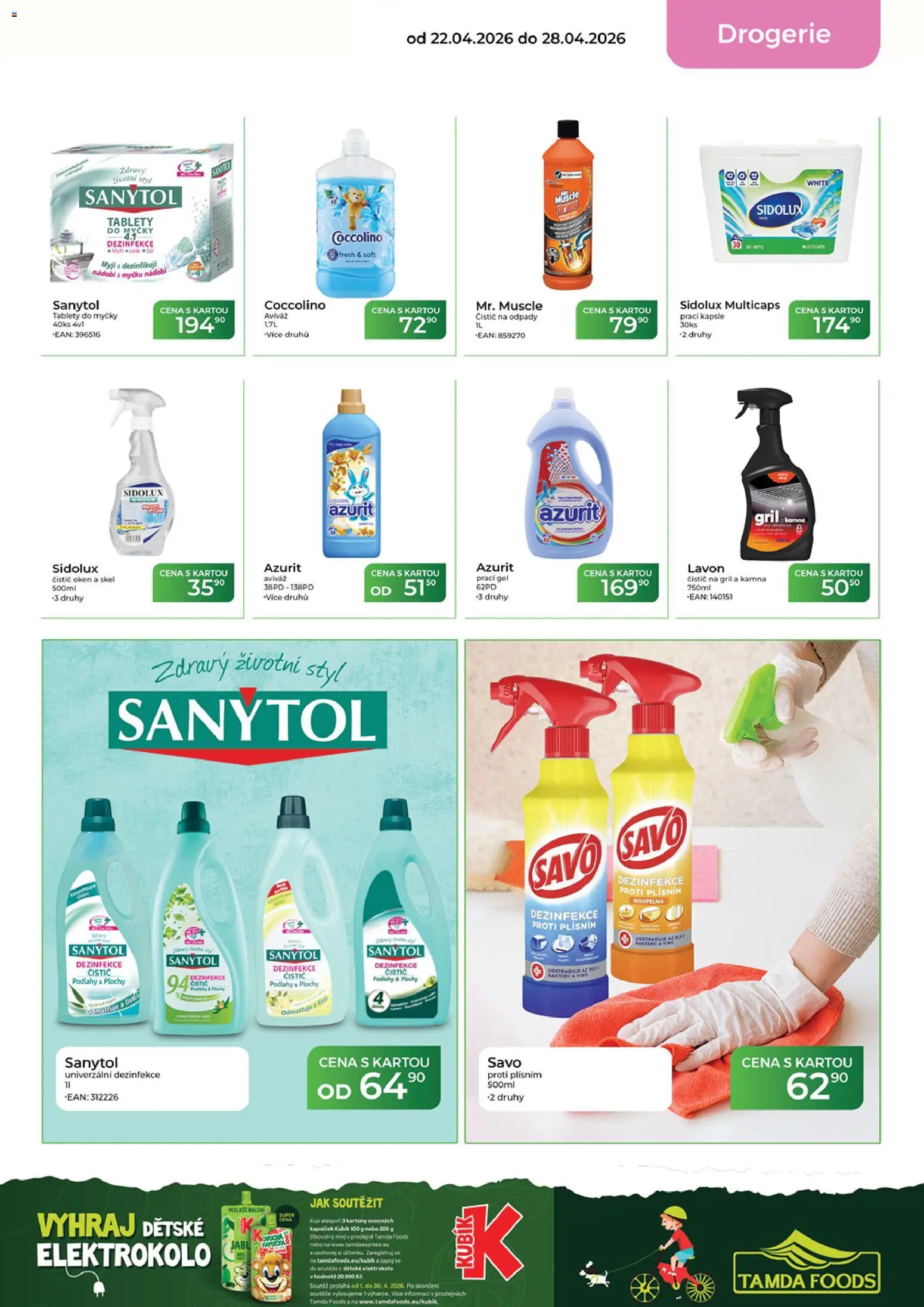 Tamda Foods leták od 22.04.2026 | Strana: 53 | Produkty: Coccolino, Elektrokolo, Koupelna, Sanytol