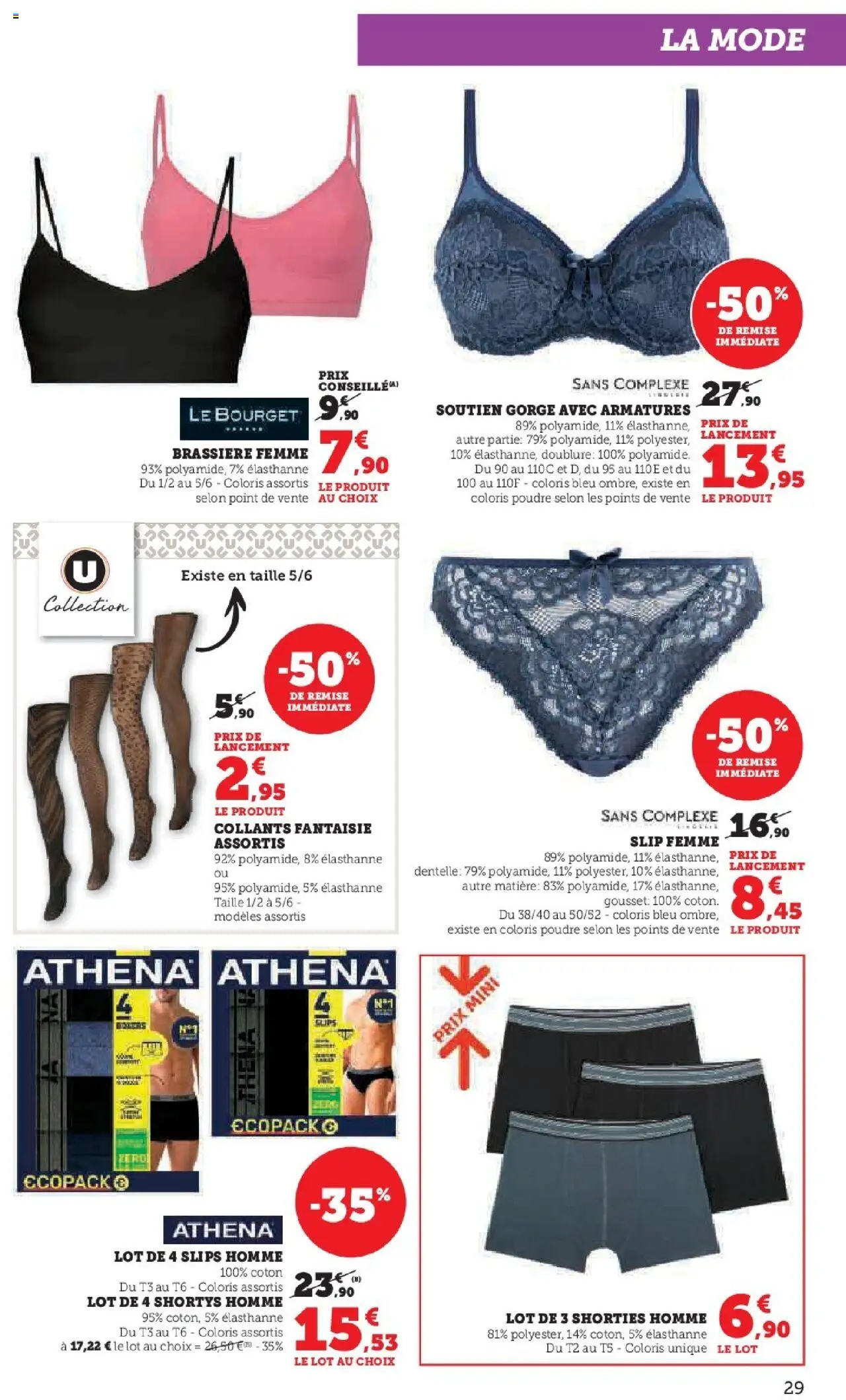 {H1} | Page: 29 | Produits: Collants, Coton, Poudre, Slips