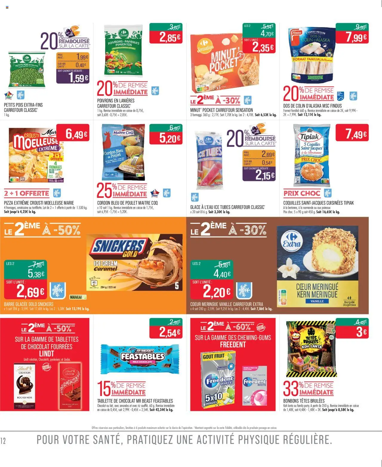  | Page: 12 | Produits: Poireaux, Chocolat, Pizza, Amandes