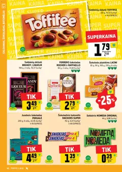 IKI leidinys galioja nuo 19.01.2026 | Puslapis: 42 | Prekių: Šokoladas, Šokoladinis batonėlis