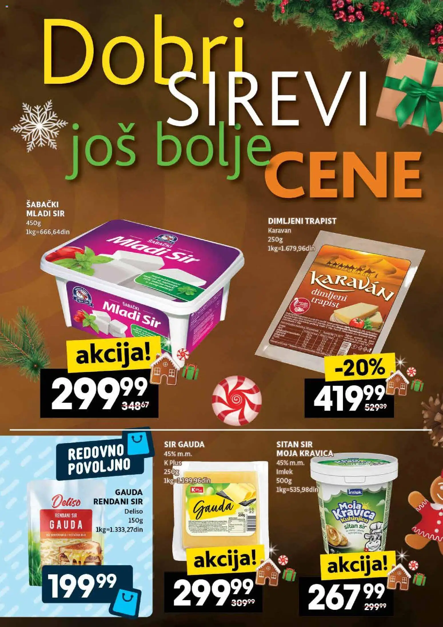 Idea katalog - važi od 18.12.2025 | Strana: 9 | Proizvode: Sitan sir, Mladi sir, Moja kravica, Sir