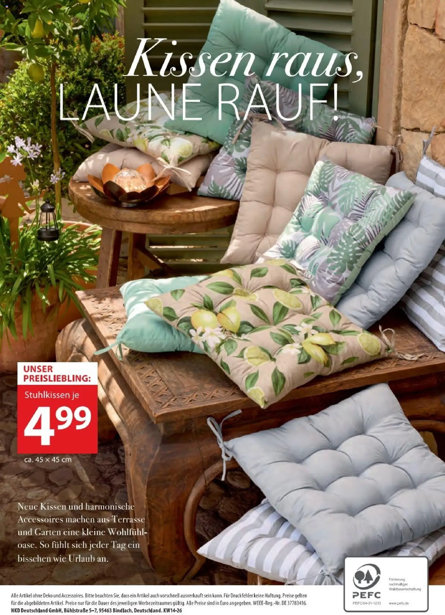 NKD Prospekt aktuell gültig ab 30.03.2026 | Seite: 6 | Produkte: Kissen