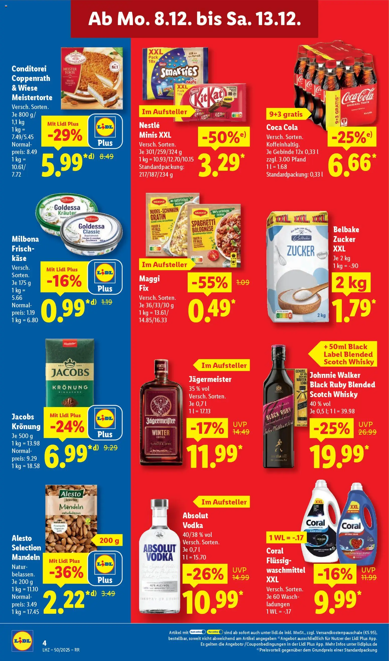 Lidl Prospekt Krefeld – gültig ab 08.12.2025 | Seite: 10 | Produkte: Whisky, Maggi, Waschmittel, Johnnie walker
