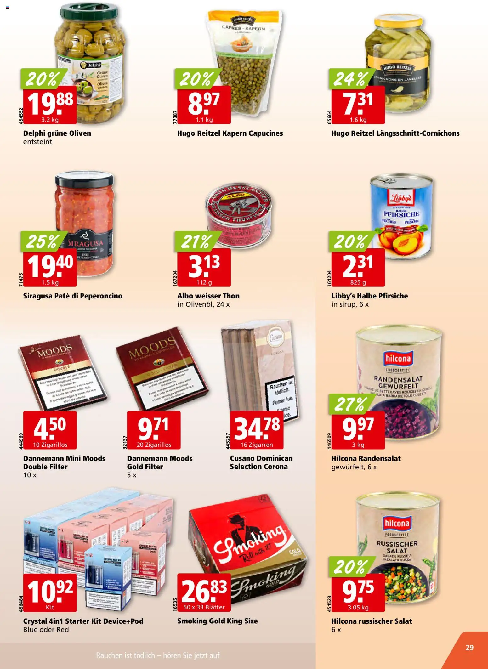 Aligro Aktionen – gültig ab 24.11.2025 | Seite: 29 | Produkte: Smoking, Salat