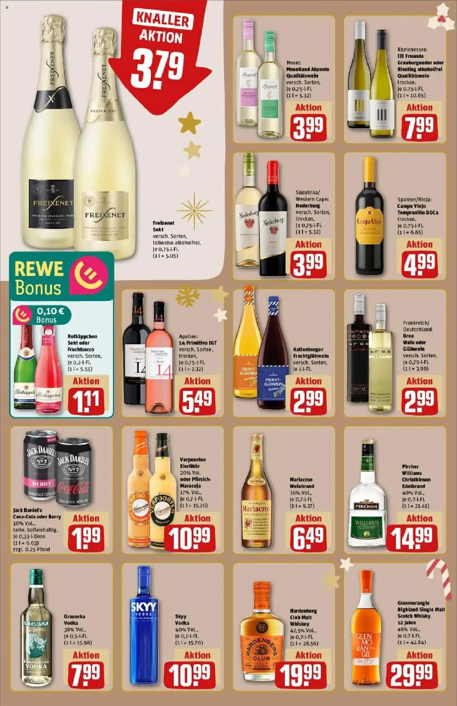 Rewe prospekt München / Bogenhausen	 – gültig ab 23.11.2025 | Seite: 26 | Produkte: Bree, Mariacron, Rotkäppchen, Whiskey