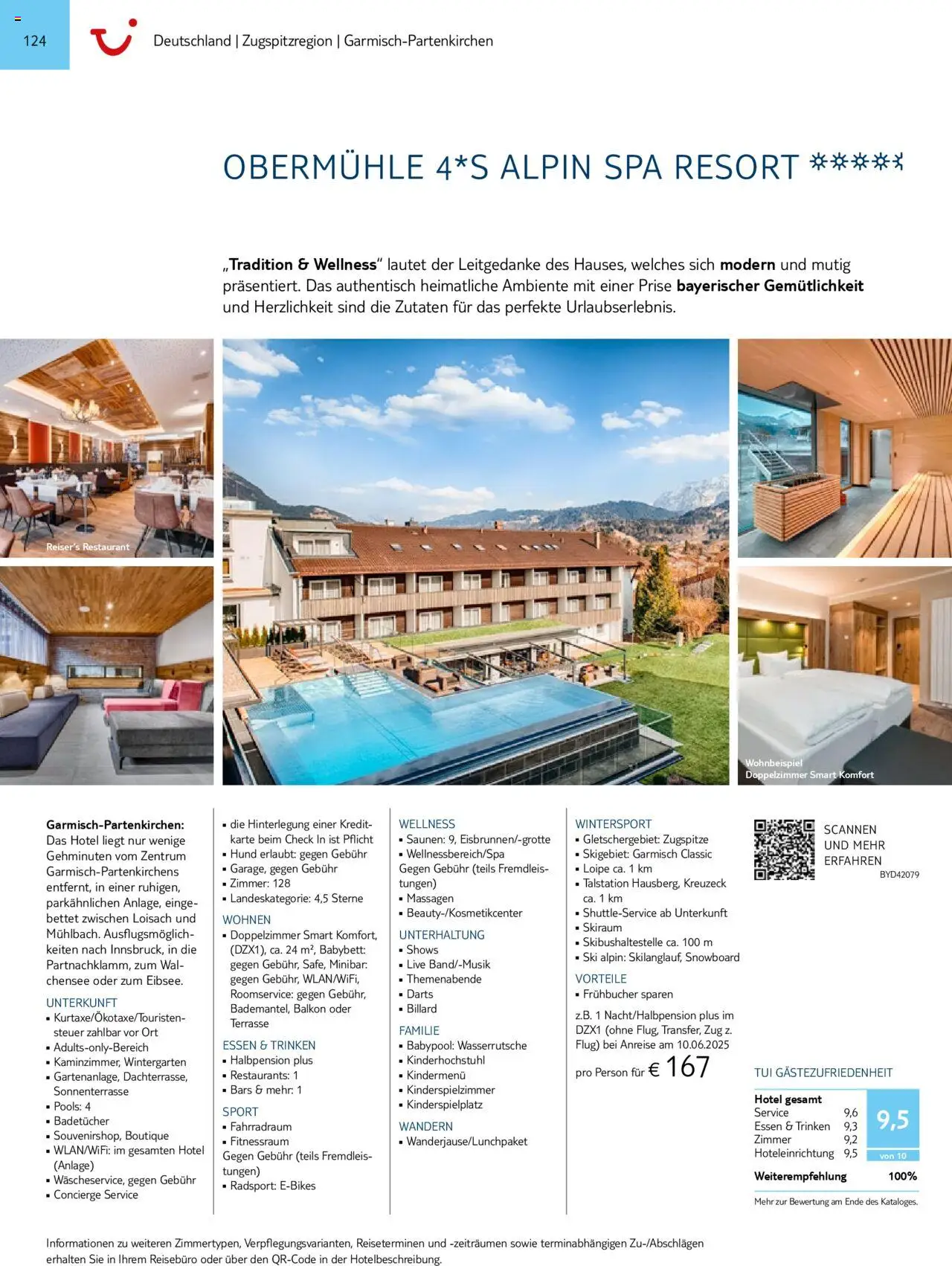 TUI Prospekt 	 – gültig ab 01.11.2024 | Seite: 124 | Produkte: Babybett, Ski, Snowboard