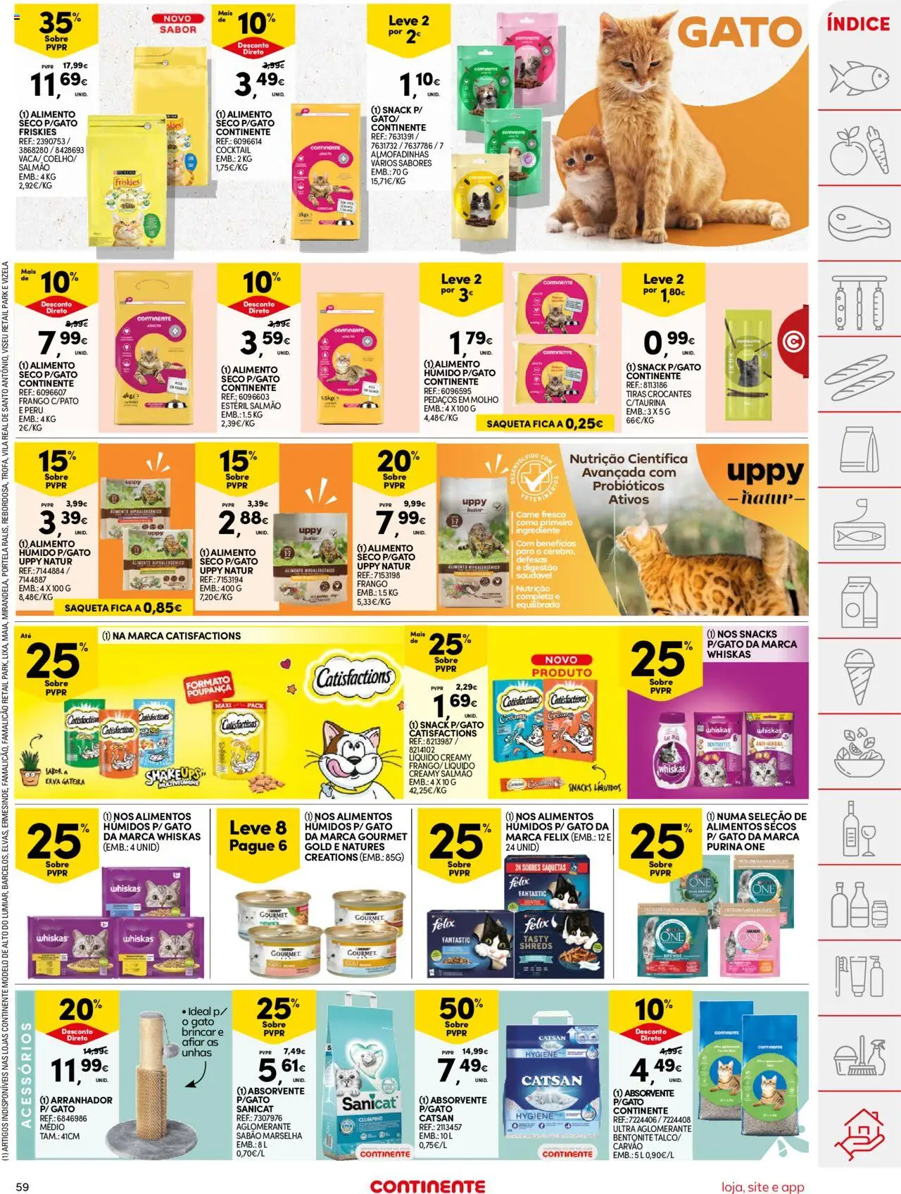 Continente folheto │ válido de 12.08.2025 | Página: 59 | Produtos: Purina one, Frango, Peru, Carne