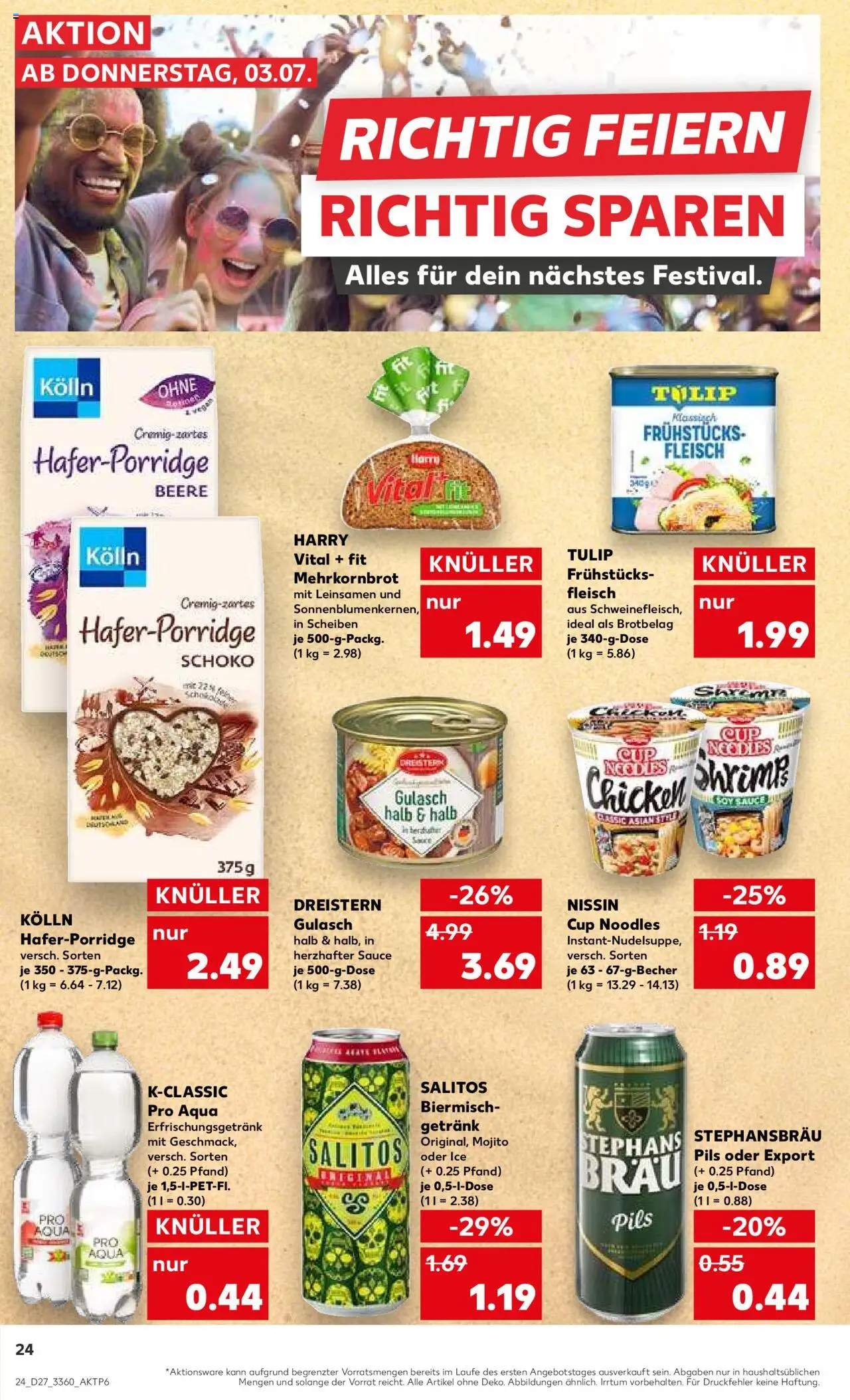 Kaufland Prospekt 	 - gültig ab dem 03.07.2025 | Seite: 24 | Produkte: Kolln, Pils, Gulasch, Fleisch