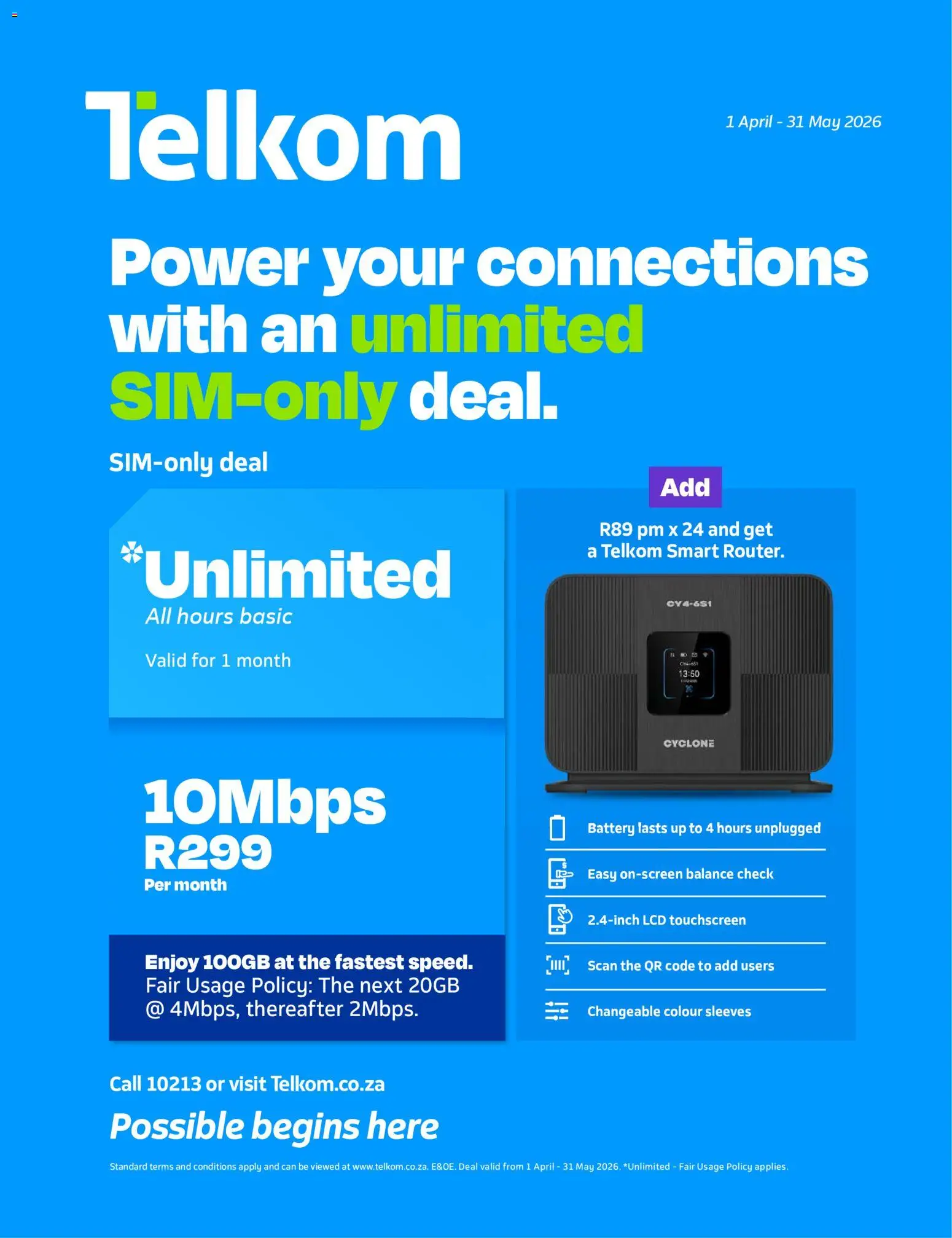 New Telkom catalogue – valid from 01.04.2026 | Page: 56 | Products: Battery