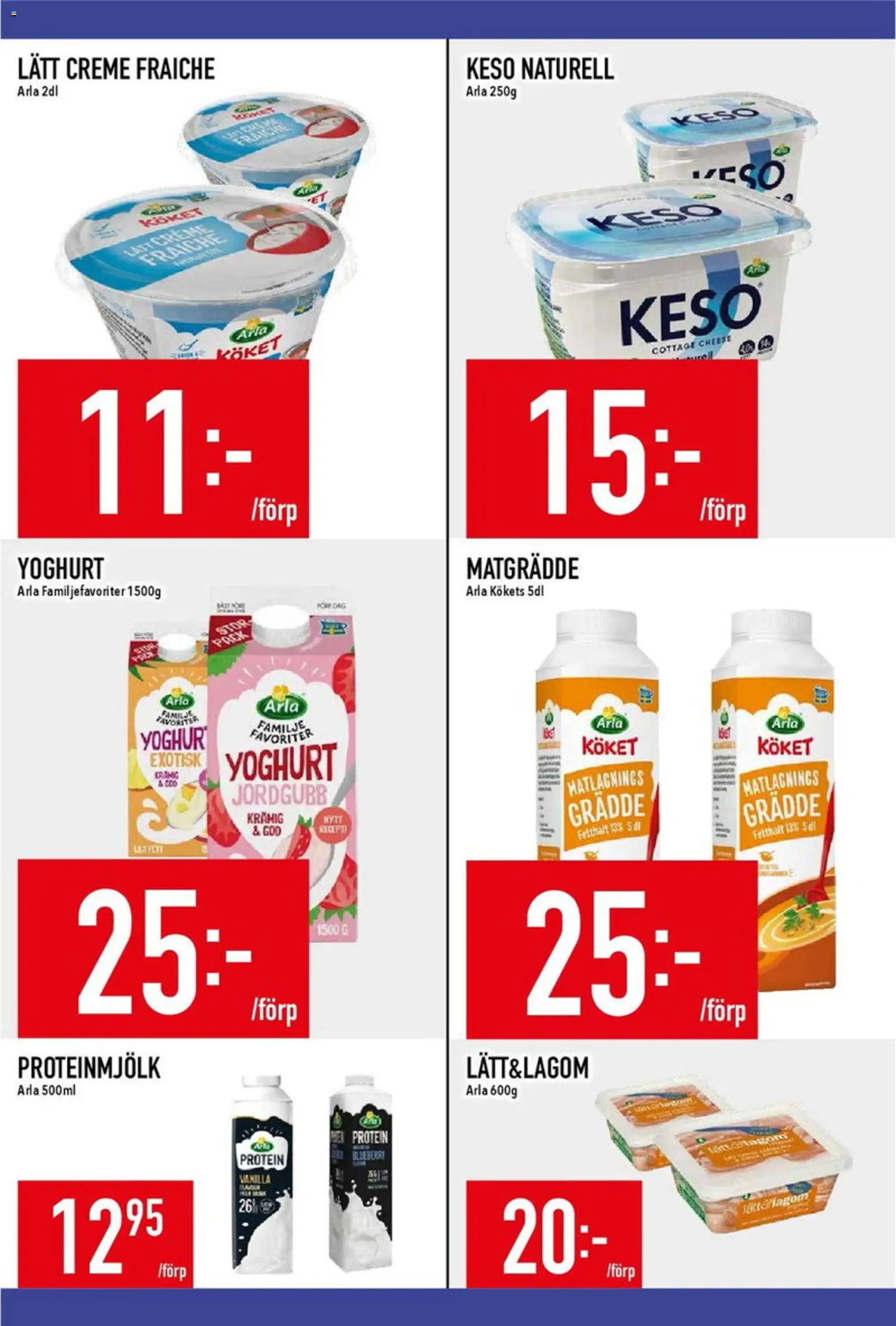 Matdax reklamblad aktuell från 13.04.2026 | Sida: 9 | Produkter: Creme fraiche, Yoghurt, Keso, Grädde