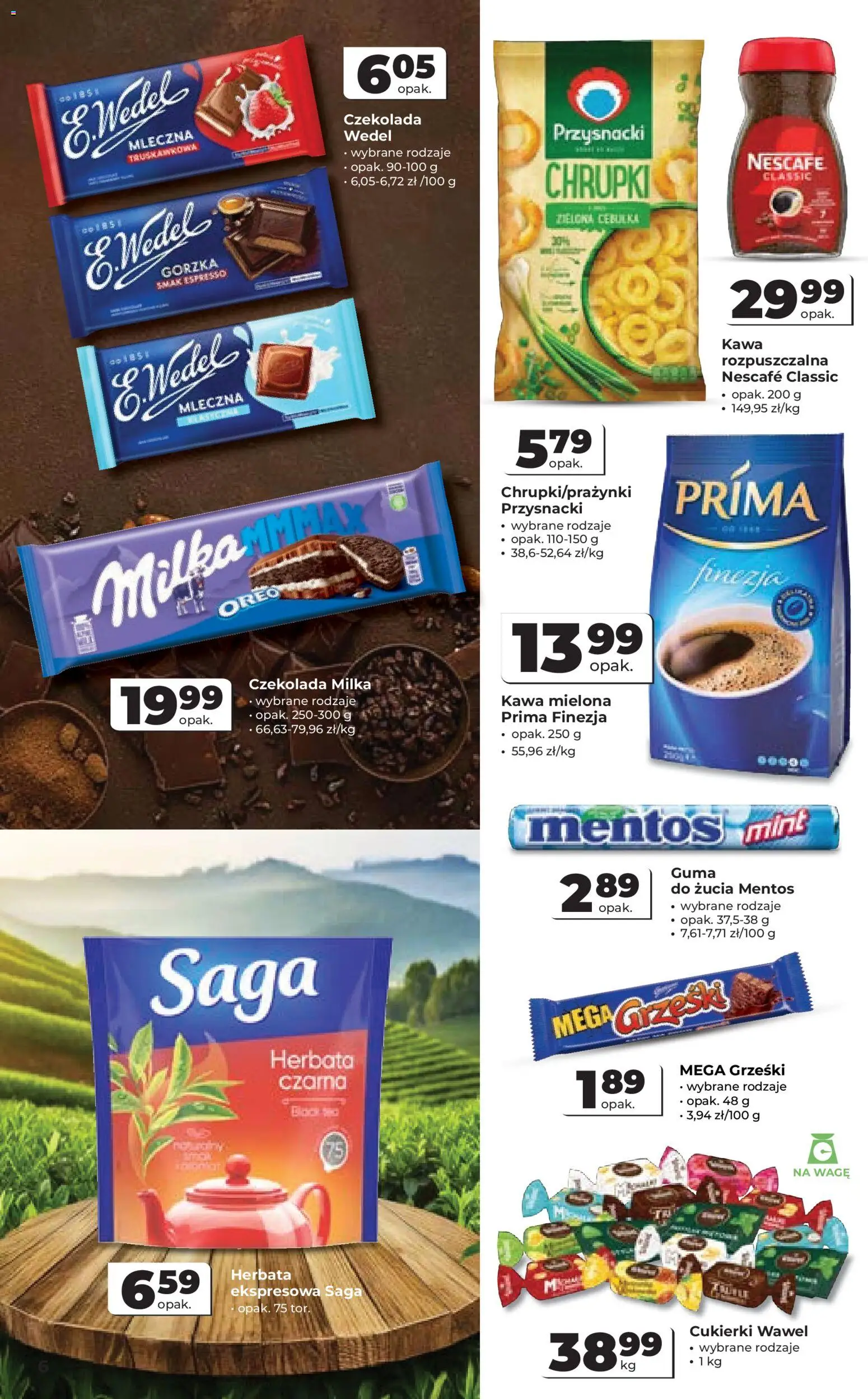 Odido gazetka od 15.04.2026 | Strona: 6 | Produkty: Czekolada milka, Guma do żucia, Kawa, Czekolada