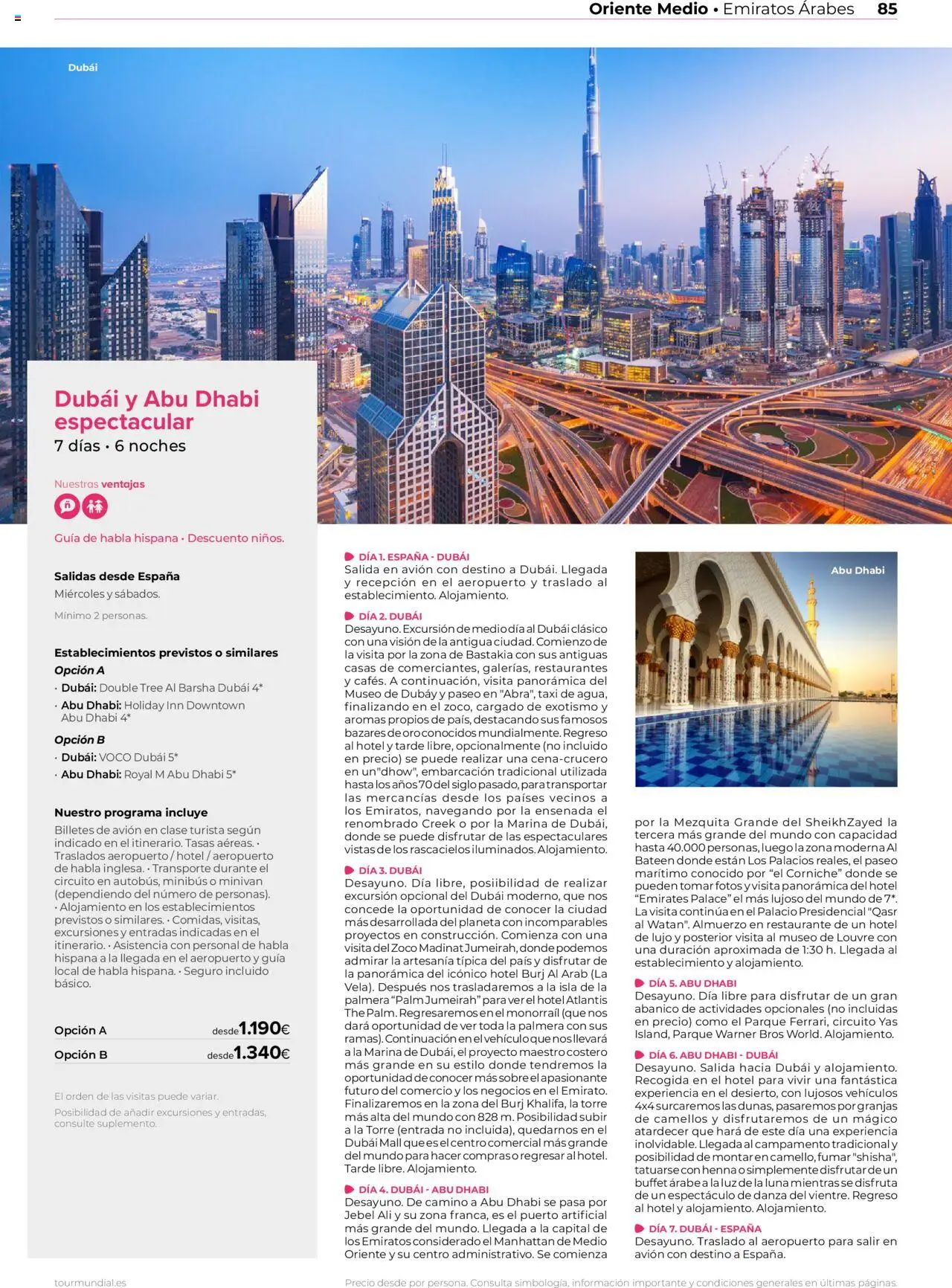 Viajes El Corte Inglés Africa y Oriente Medio │ válido desde el 01.01.2025 | Página: 85