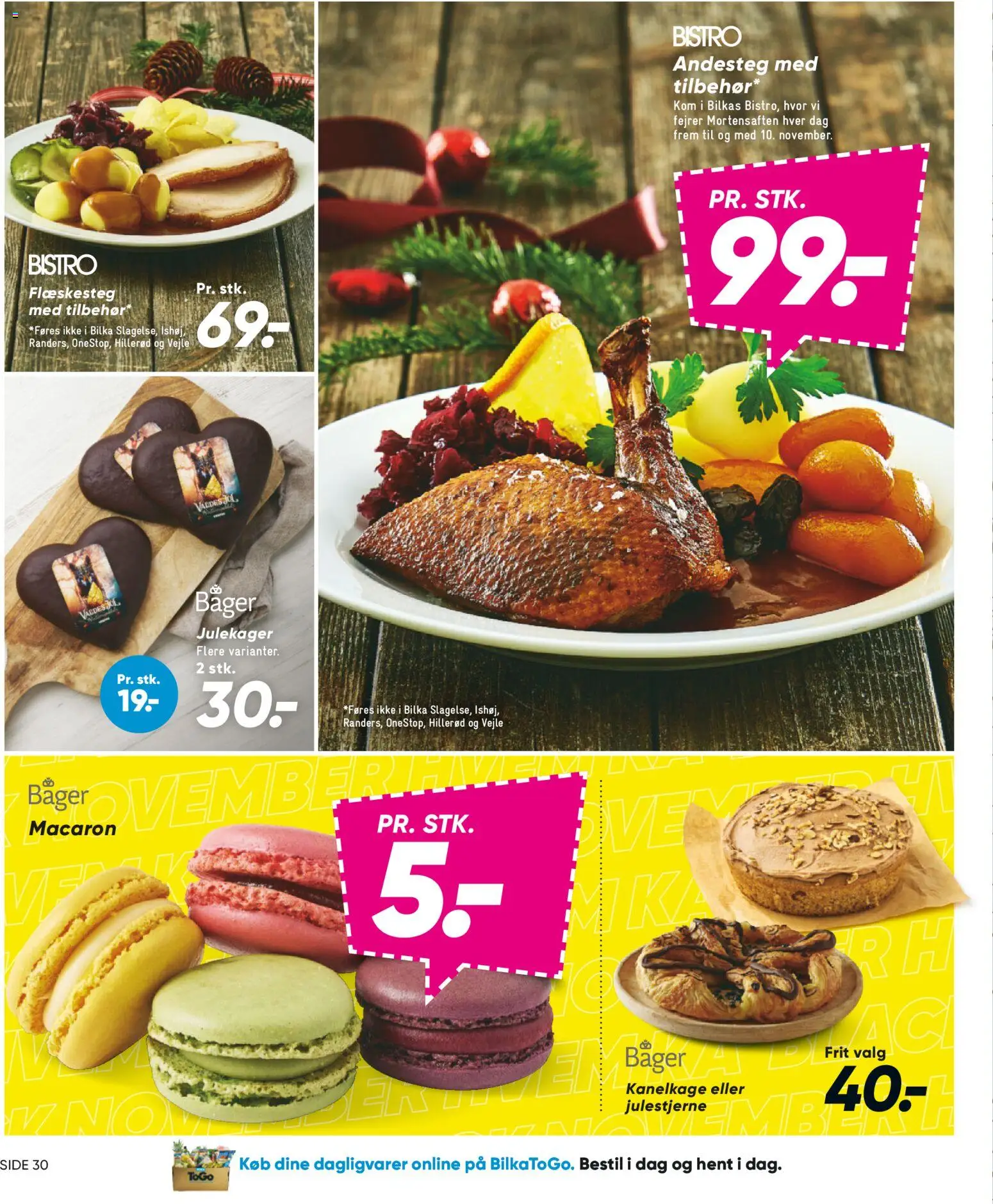 Bilka tilbudsavis – gyldig fra 31.10.2025 | Side: 37 | Produkter: Kanelkage, Flæskesteg