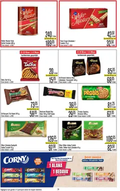 22.04.2026 tarihinden itibaren geçerli olan CarrefourSA kataloğu önizlemesi | Sayfa: 30 | Ürünler: Gofret, Şeker, Fındık, Tahıl