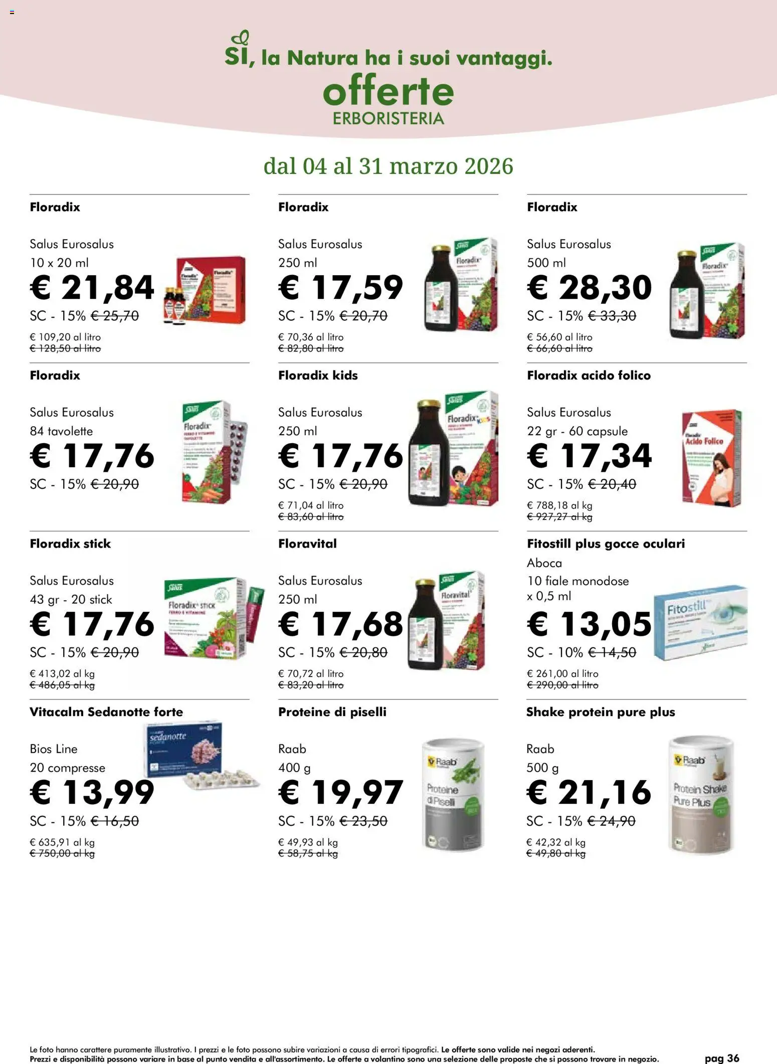 Volantino Natura Sì del 04.03.2026 | Pagina: 36 | Prodotti: Piselli