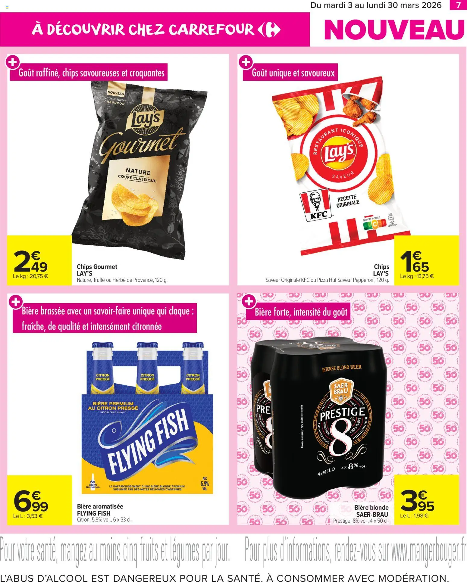 {H1} | Page: 7 | Produits: Citron, Bière blonde, Pizza, Chips