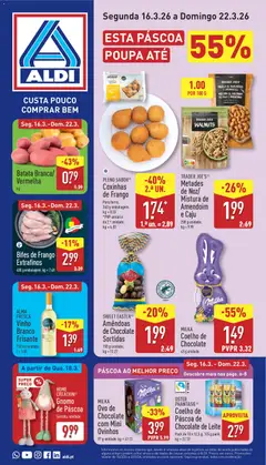 Pré-visualização Aldi folheto válido de 16.03.2026
