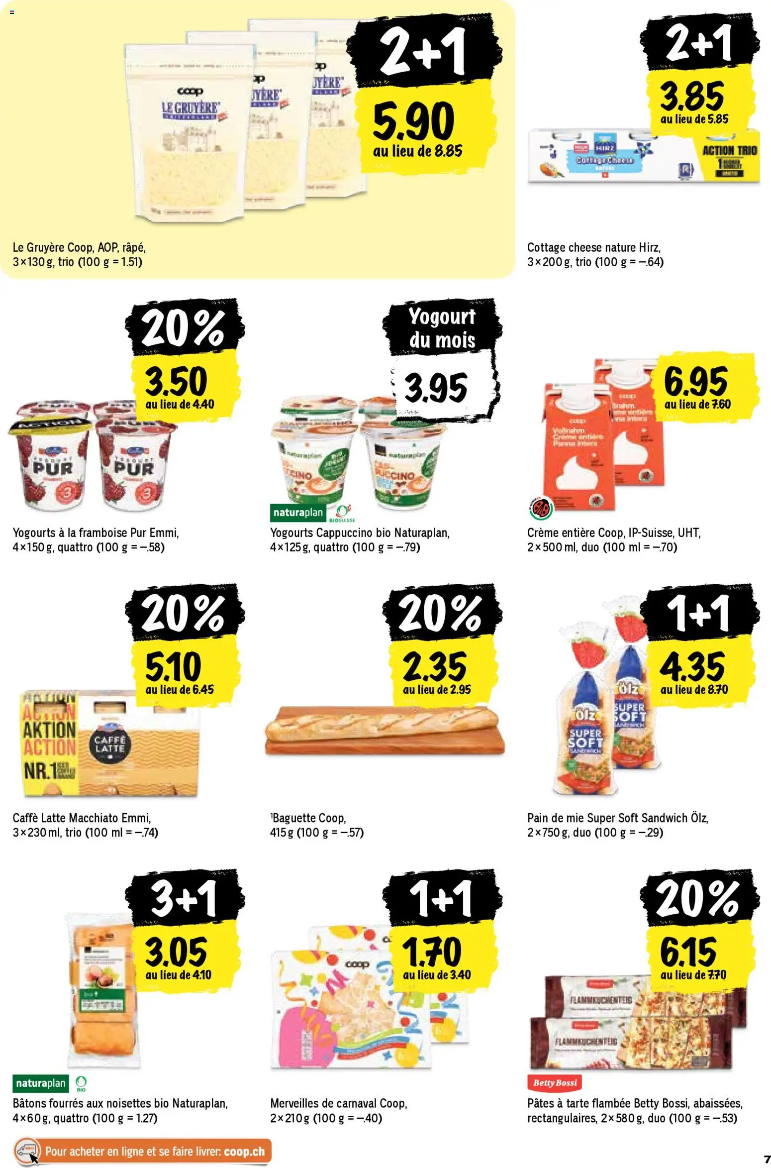 Coop - Les actions de la semaine – gültig ab 08.01.2026 | Seite: 7 | Produkte: Baguette, Creme