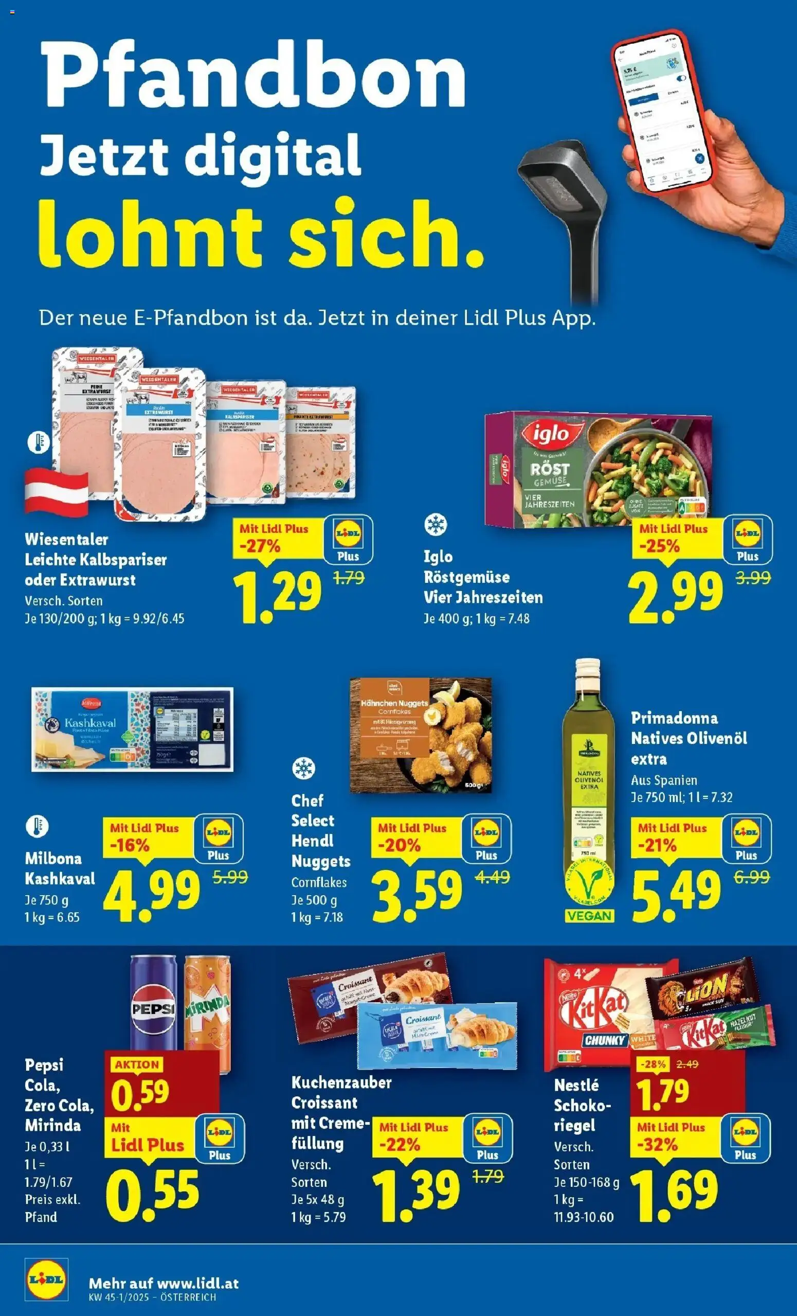 Lidl Flugblatt - Jenbach, Eferding, Dornbirn gültig ab 30.10.2025 | Seite: 38 | Produkte: Gemüse, Wurst, Creme