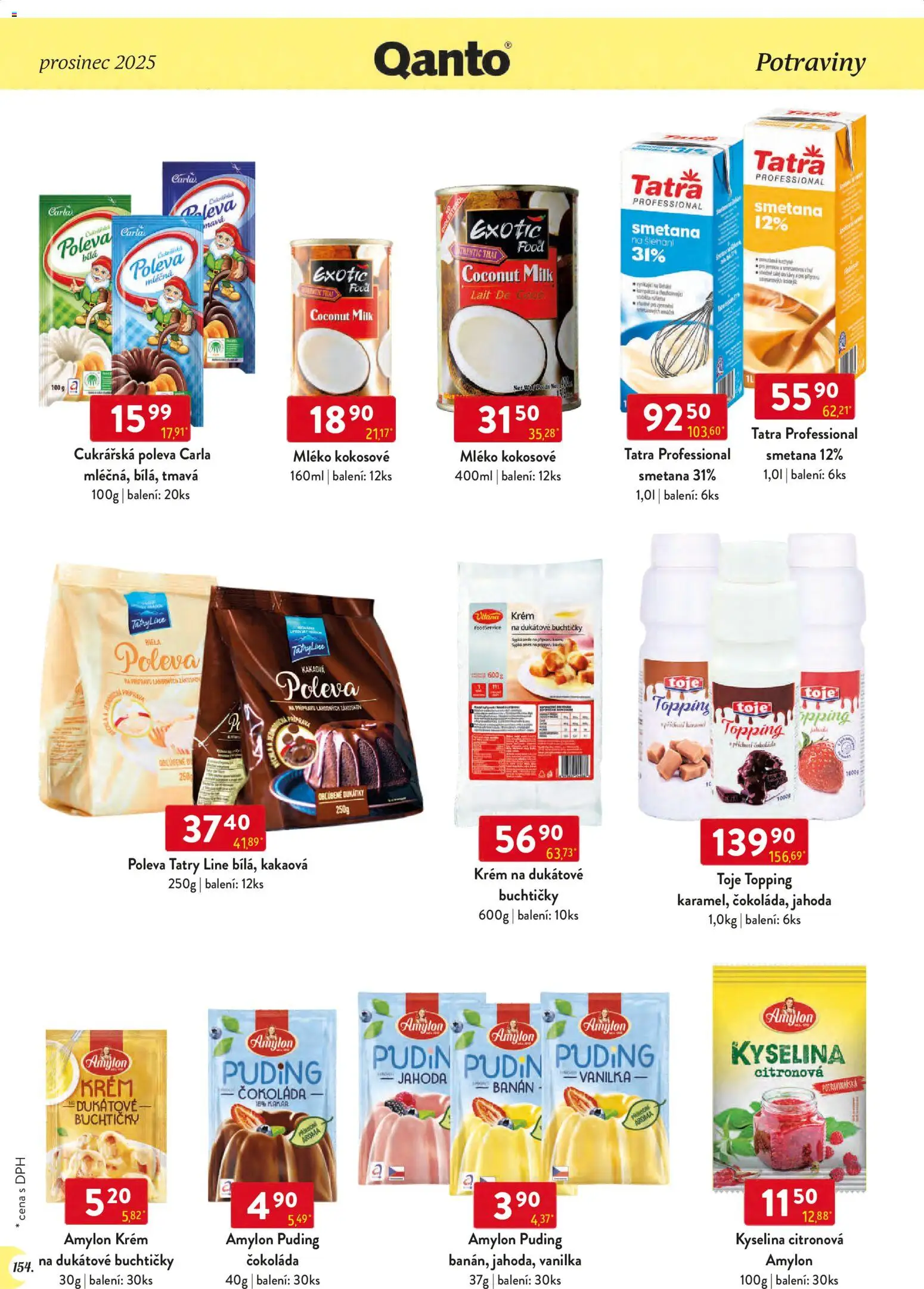 Astur & Qanto leták - Velkoobchod 12/2025 od 01.12.2025 | Strana: 154 | Produkty: Mléko, Smetana, Puding, Potraviny