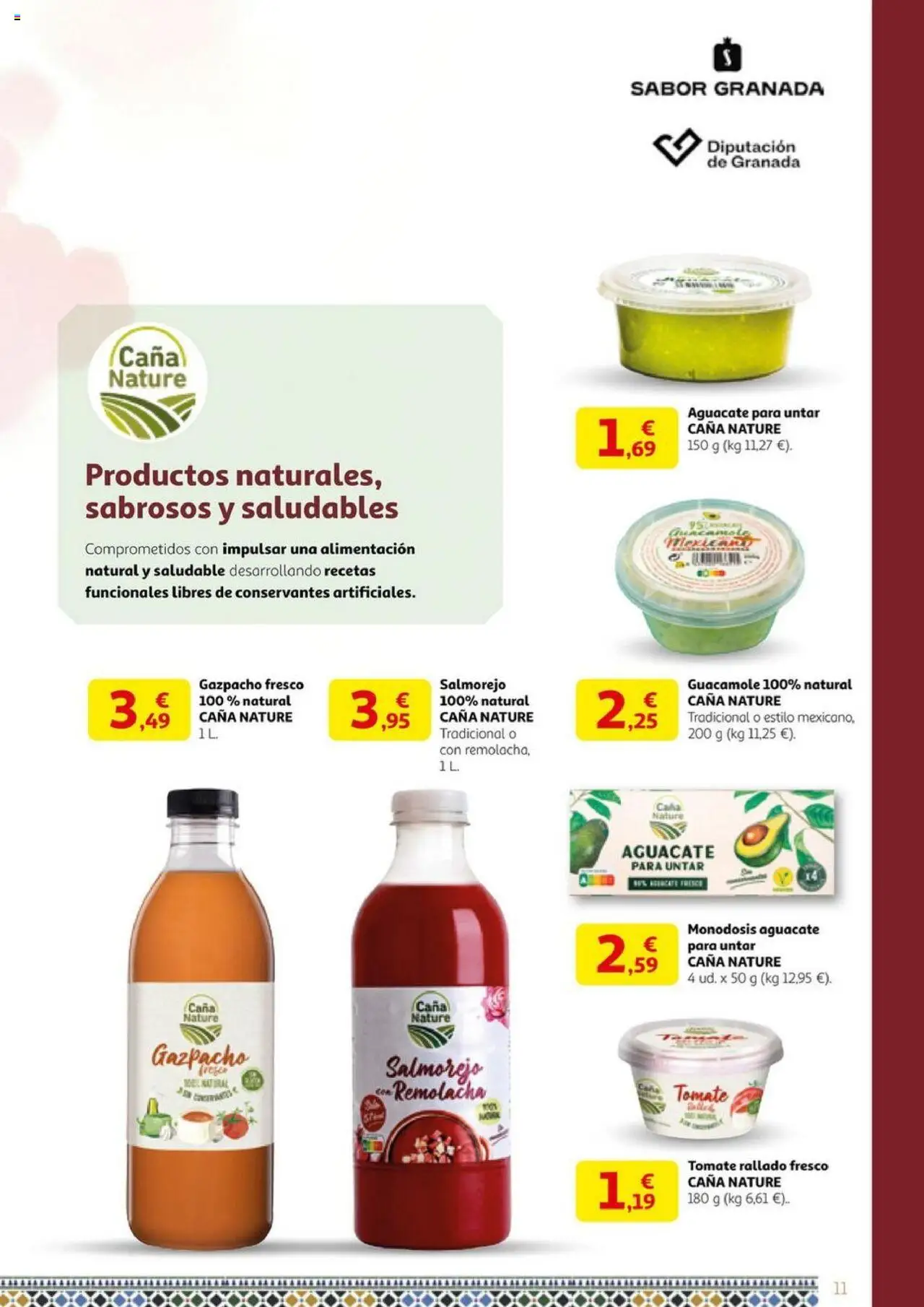 Alcampo - Granada sabe a tradición │ válido desde el 29.08.2025 | Página: 11 | Productos: Guacamole, Gazpacho