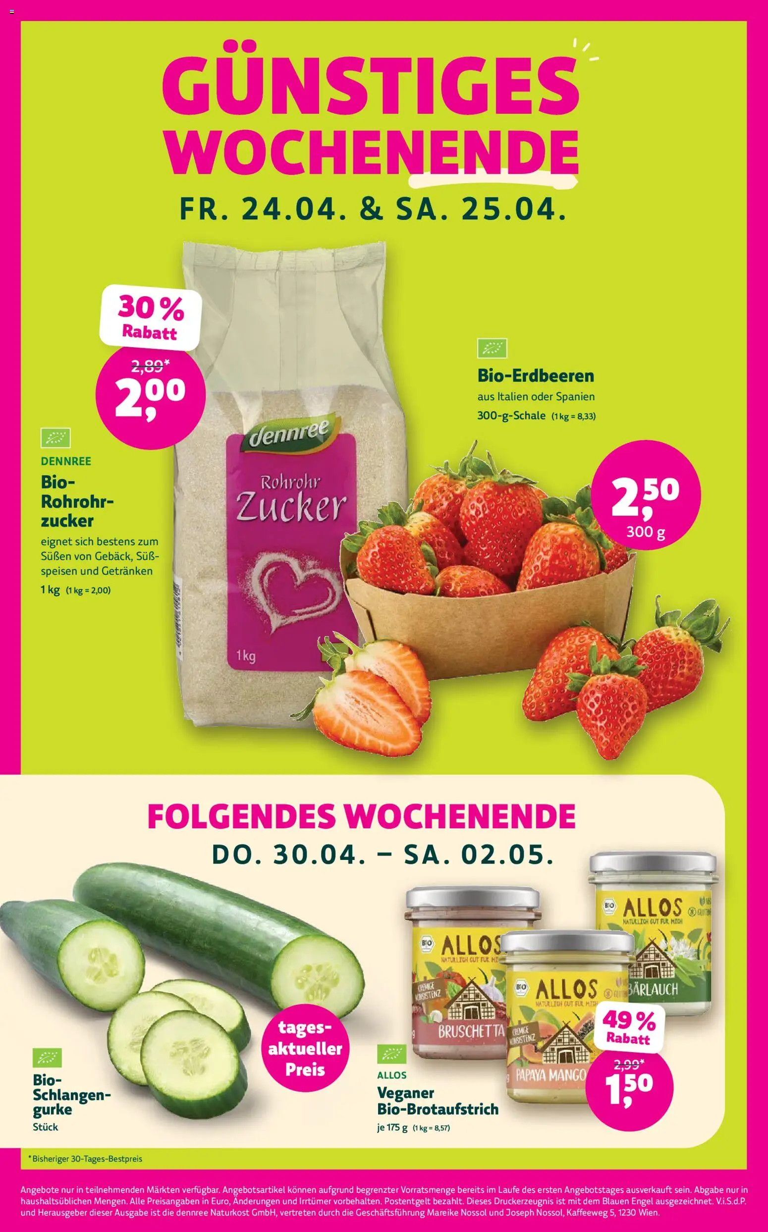 Denns BioMarkt Angebote gültig ab 22.04.2026 | Seite: 4 | Produkte: Zucker, Mango