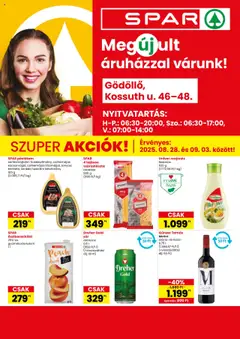 Spar Gödöllő üzlet megújulás - amely érvényes a következő dátumtól: 28.08.2025