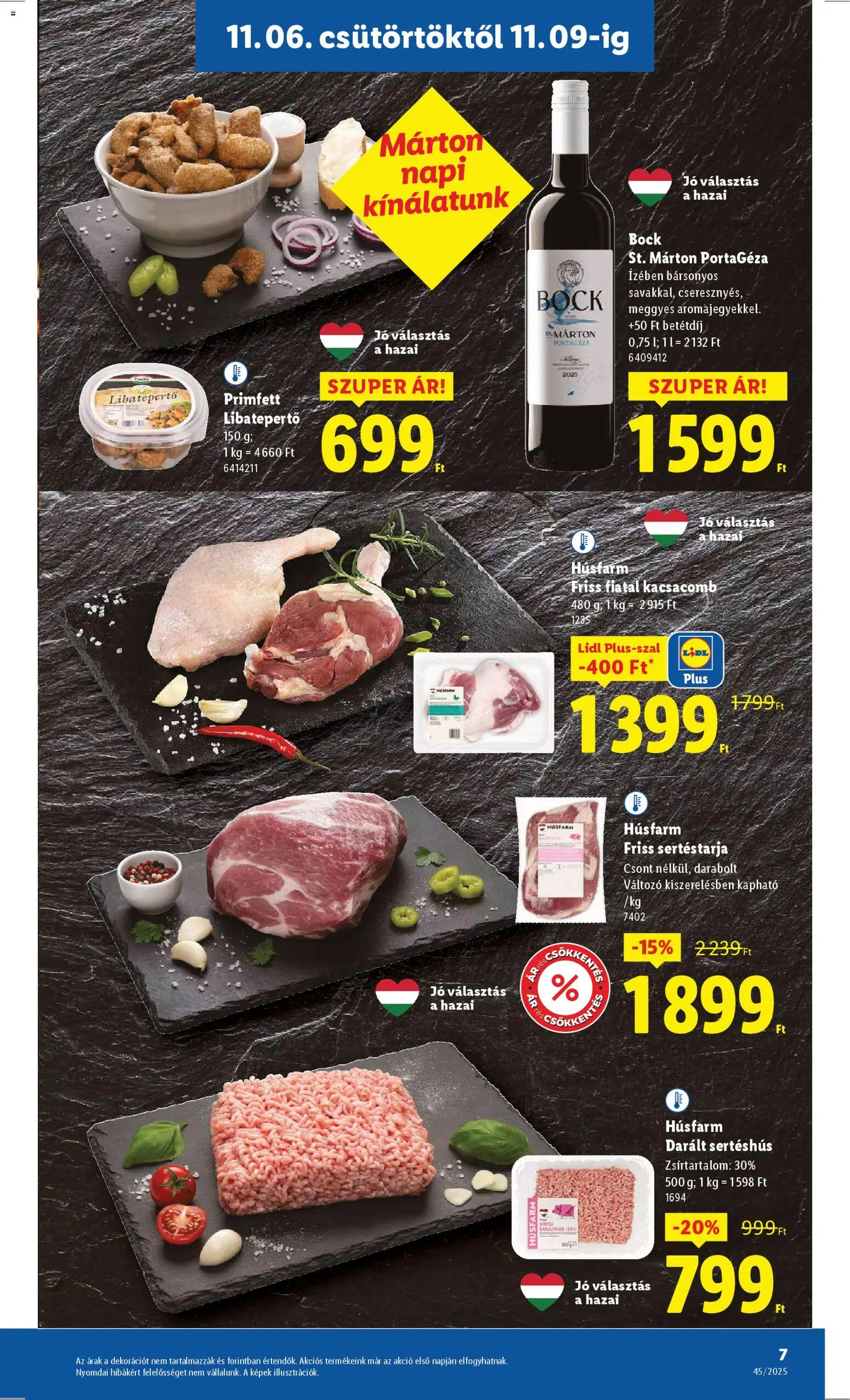 Lidl akciós ujság - amely érvényes a következő dátumtól: 06.11.2025 | Oldal: 7