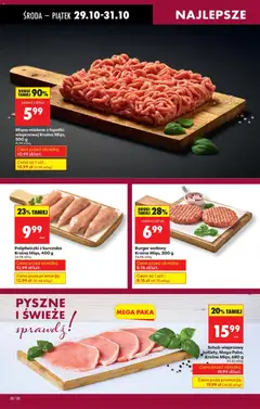 Pogląd oferty "Biedronka gazetka - Oferta w tym tygodniu" - ważna od 29.10.2025 | Strona: 28 | Produkty: Burger wołowy, Schab, Schab wieprzowy, Mięso mielone