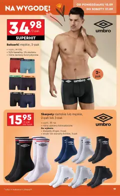 Bokserki męskie, 2-pak, rozm.: M-XXL • 95% bawełny, 5% elastanu • różne zestawy kolorystyczne od 15.09.2025 | Strona: 21 | Produkty: Skarpety, Bokserki, Skarpety damskie