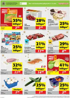 Nah und Frisch Flugblatt ab 17.12.2025 gültig | Seite: 8 | Produkte: Gurken, Meeresfrüchte, Chinakohl, Schokolade