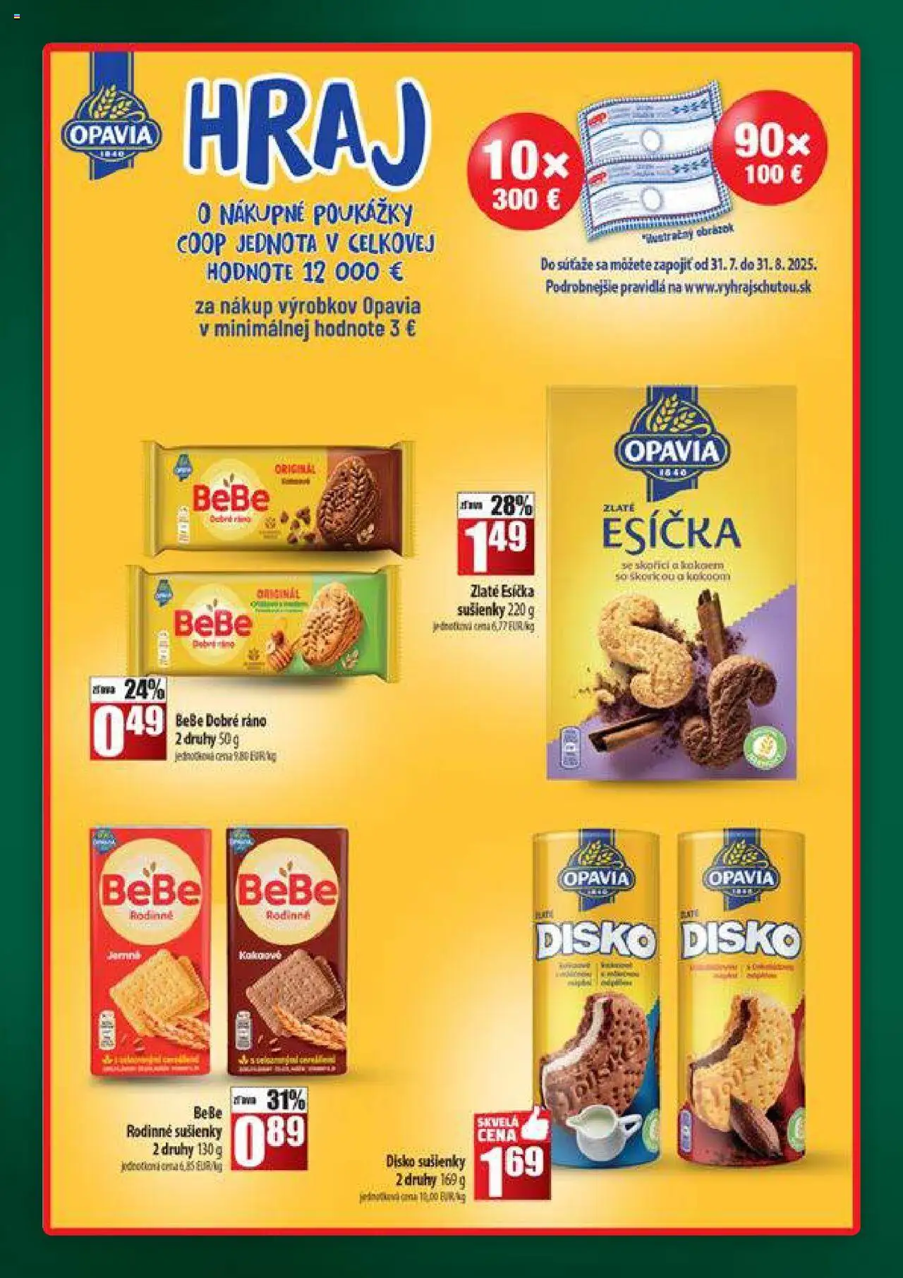COOP Jednota široká ponuka │ platný od 21.08.2025 | Strana: 40 | Produkty: BeBe Dobré ráno
