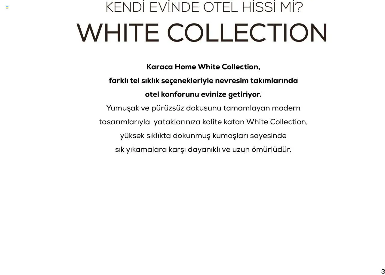 Karaca Home White Collection Sonbahar - Kış 2025/2026 - 23.09.2025 tarihinden itibaren geçerlidir | Sayfa: 3 | Ürünler: Nevresim