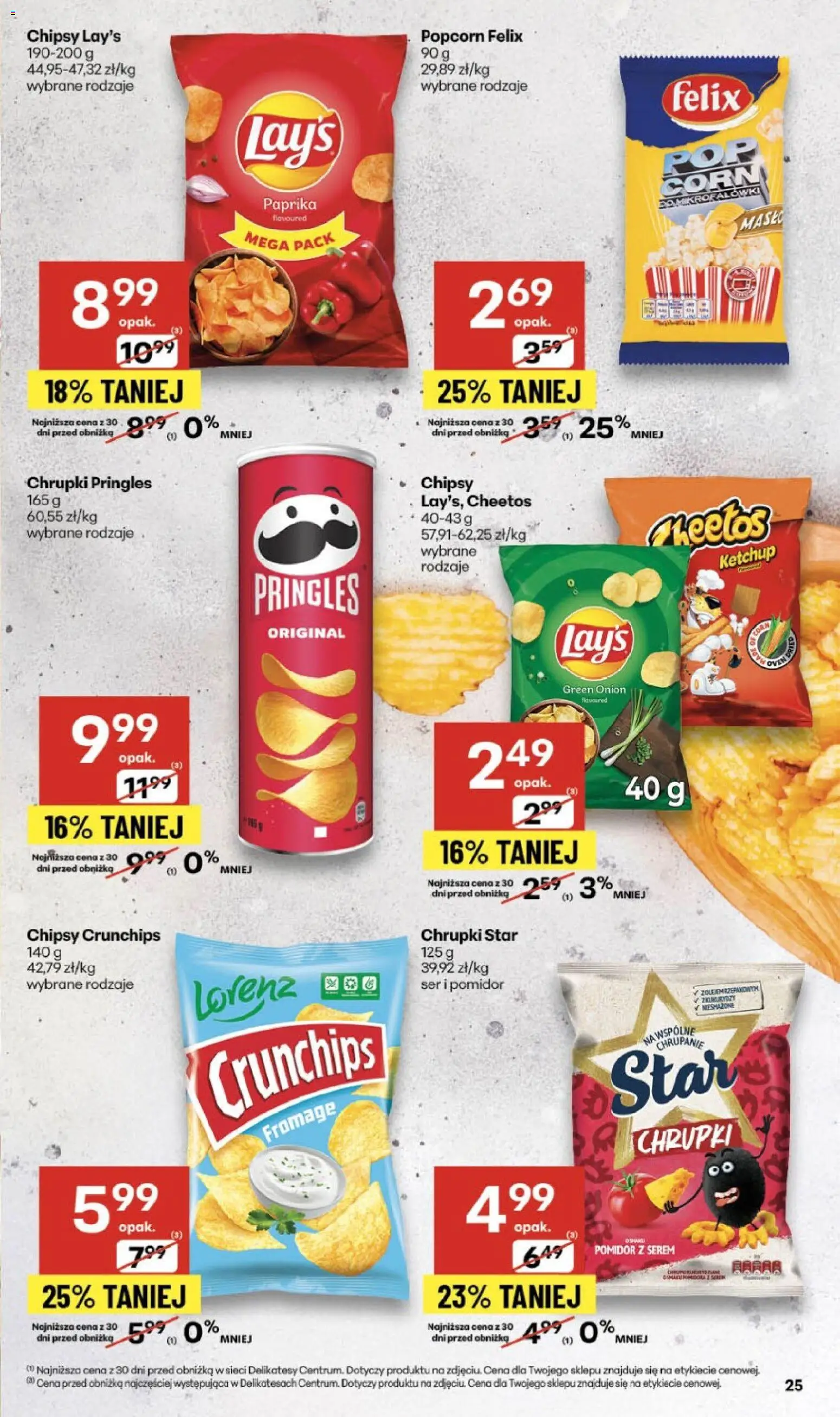 Delikatesy Centrum Gazetka od 06.11.2025 | Strona: 25 | Produkty: Chipsy, Delikatesy, Masło, Pringles