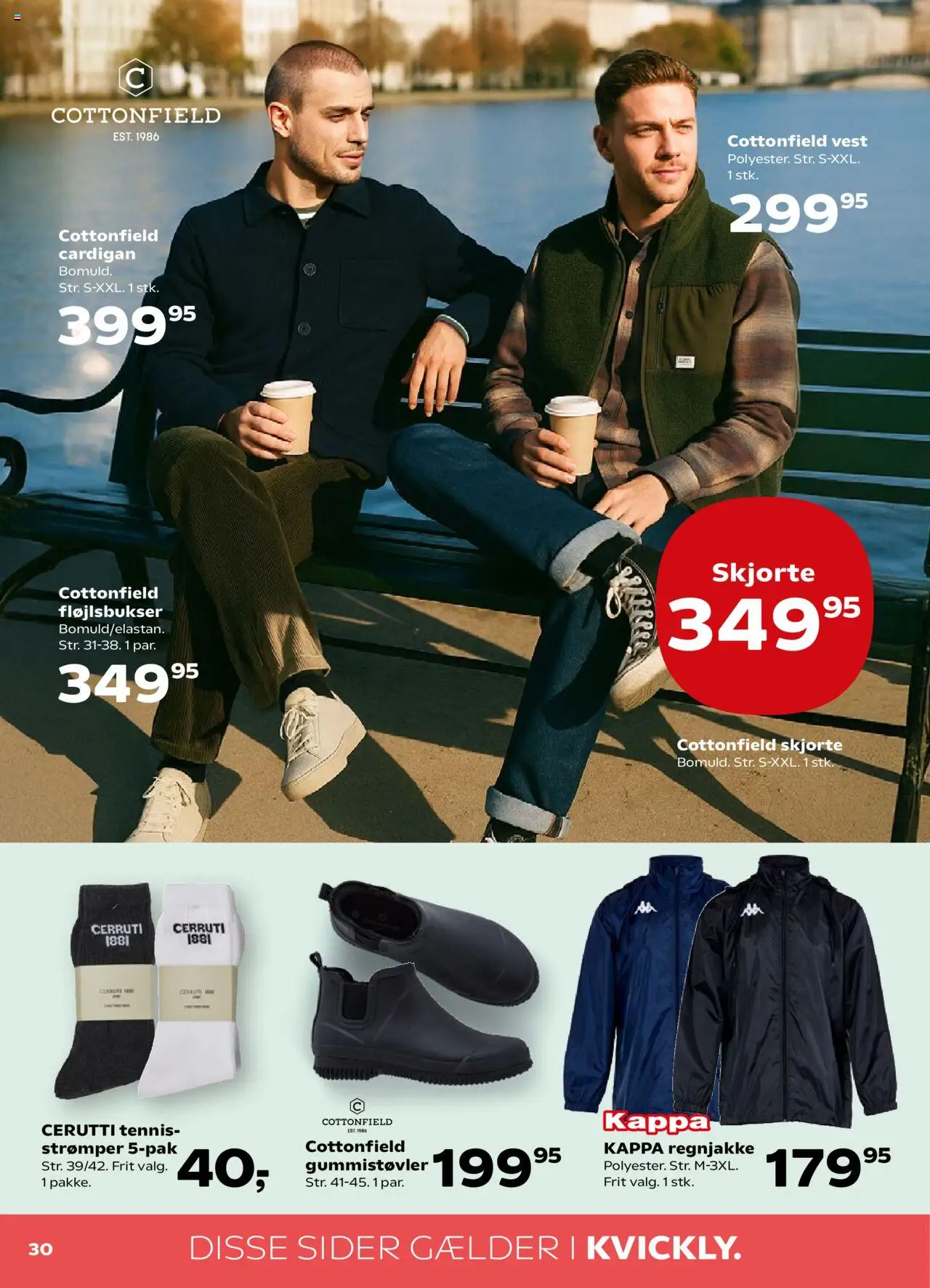 Kvickly tilbudsavis – gyldig fra 19.09.2025 | Side: 32 | Produkter: Skjorte, Vest, Cardigan, Strømper