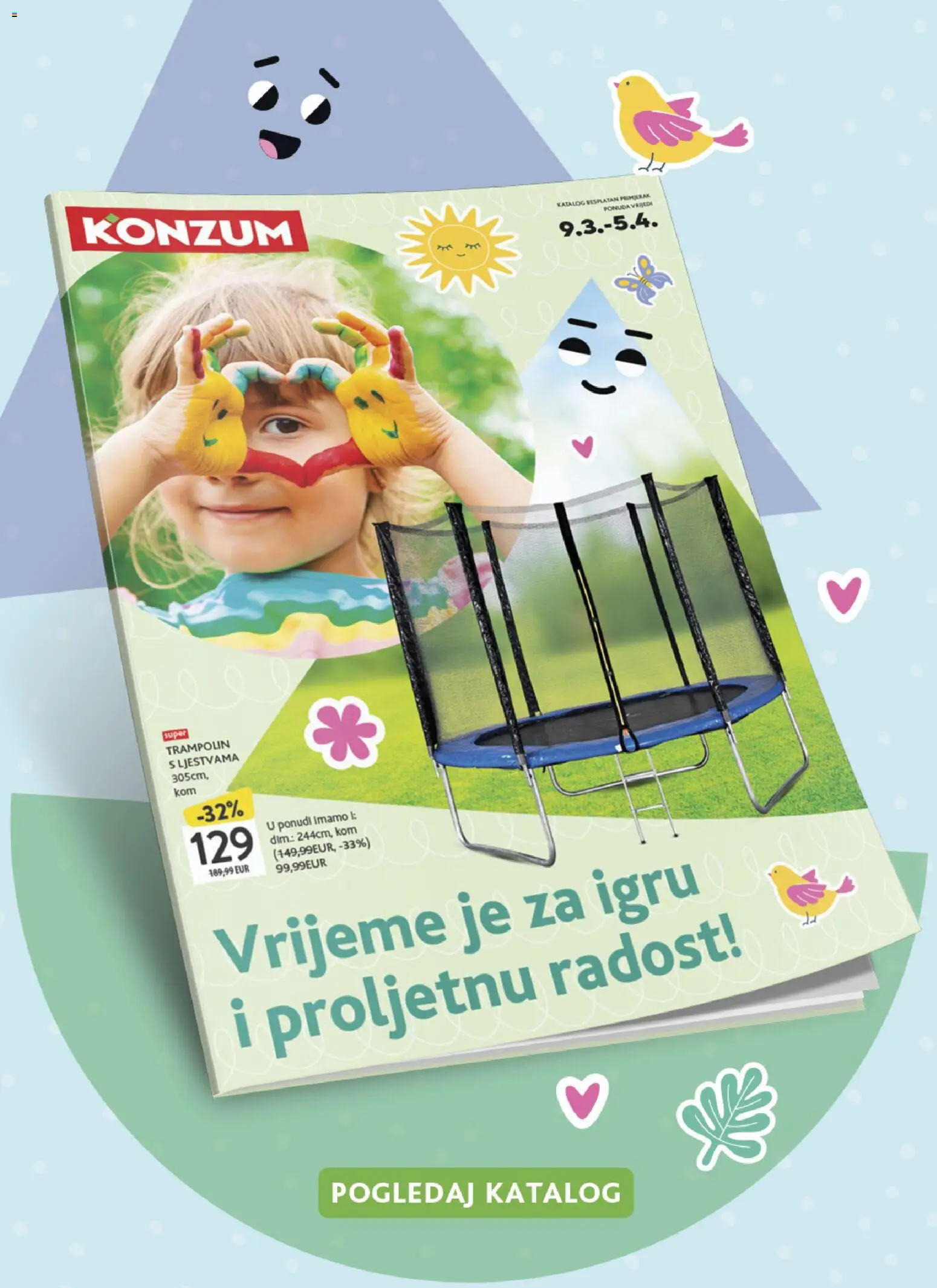 Konzum katalog | vrijedi od 30.03.2026 | Stranica: 26 | Proizvodi: Trampolin