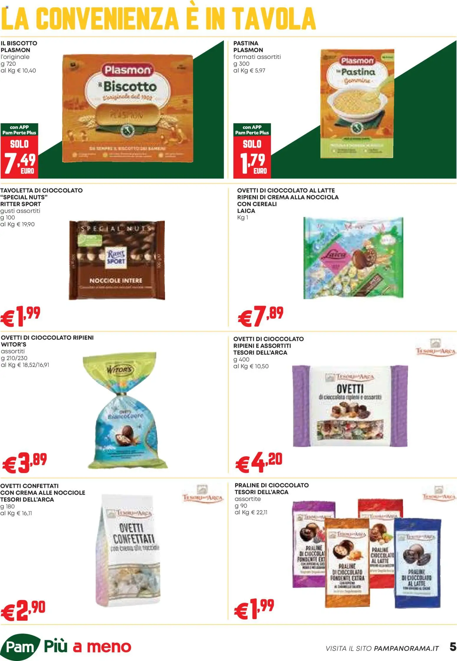 Volantino PAM del 12.03.2026 | Pagina: 5 | Prodotti: Crema, Cereali, Latte, Nocciole