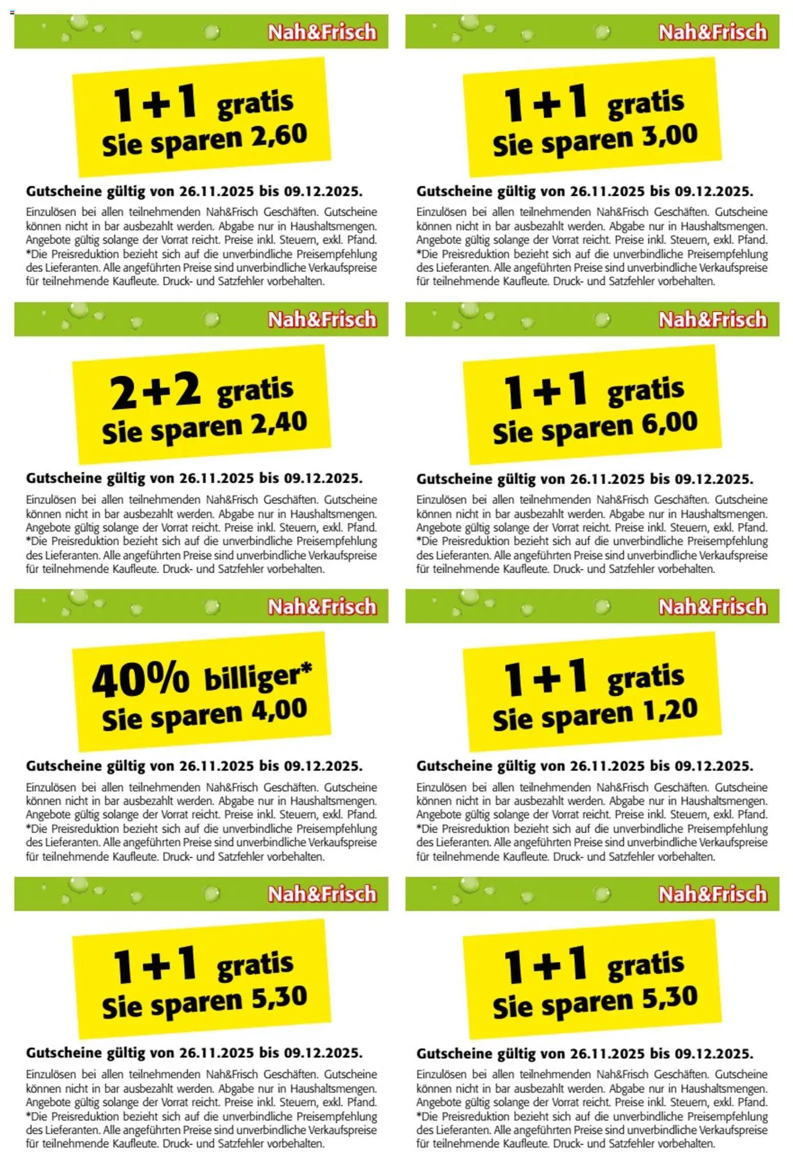 Nah und Frisch Gutscheinheft gültig ab 26.11.2025 | Seite: 4
