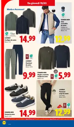 Anteprima del volantino ESMARA MEN Scarpe da uomo, Scarpe da uomo, Misure: 41-46 valido a partire dal 16.03.2026 | Pagina: 40