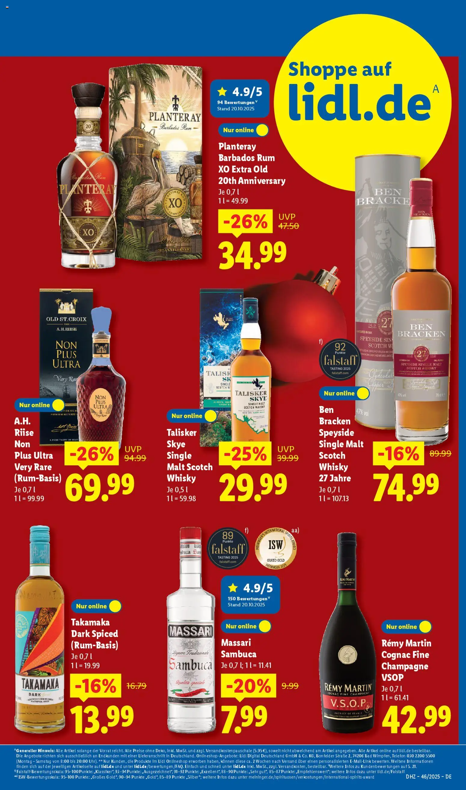 Lidl Prospekt Düsseldorf – gültig ab 10.11.2025 | Seite: 35 | Produkte: Whisky, Bad, Sambuca, Telefon