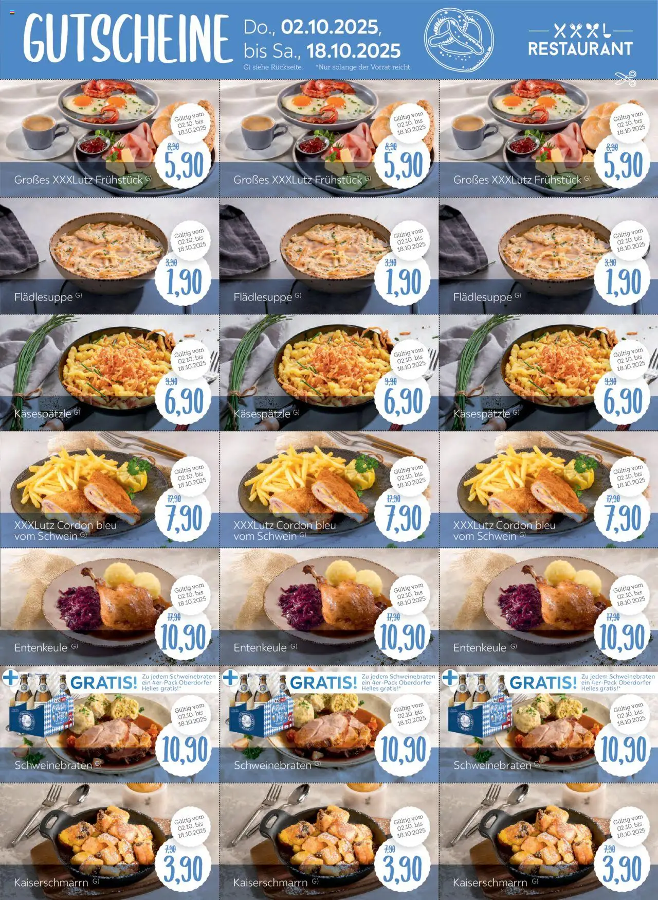 XXXL Lutz Restaurantgutscheine – gültig ab 02.10.2025 | Seite: 3
