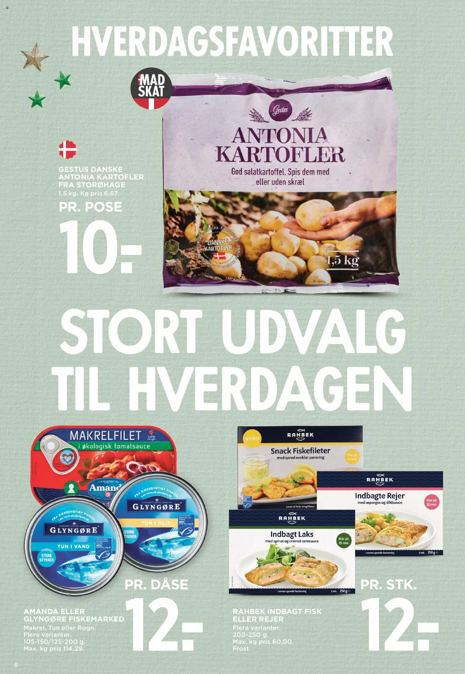 Meny tilbudsavis – gyldig fra 21.11.2025 | Side: 8 | Produkter: Butterdej, Olie, Kartofler, Spinat